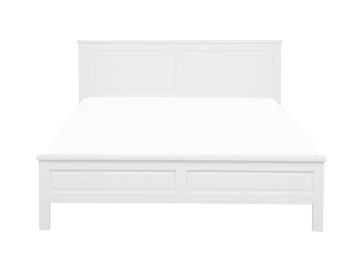 Bed Dennenhout OLIVET 180 x 200 cm Wit