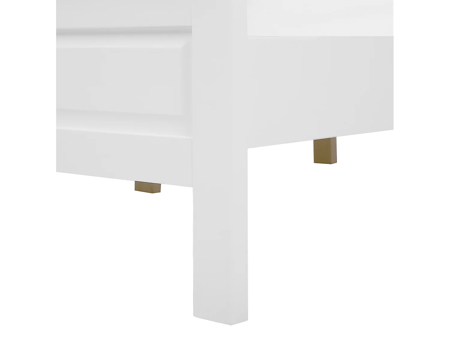 Bett aus Kiefernholz in Weiß mit Lattenrost 180x200 cm Holzbett im Landhausstil