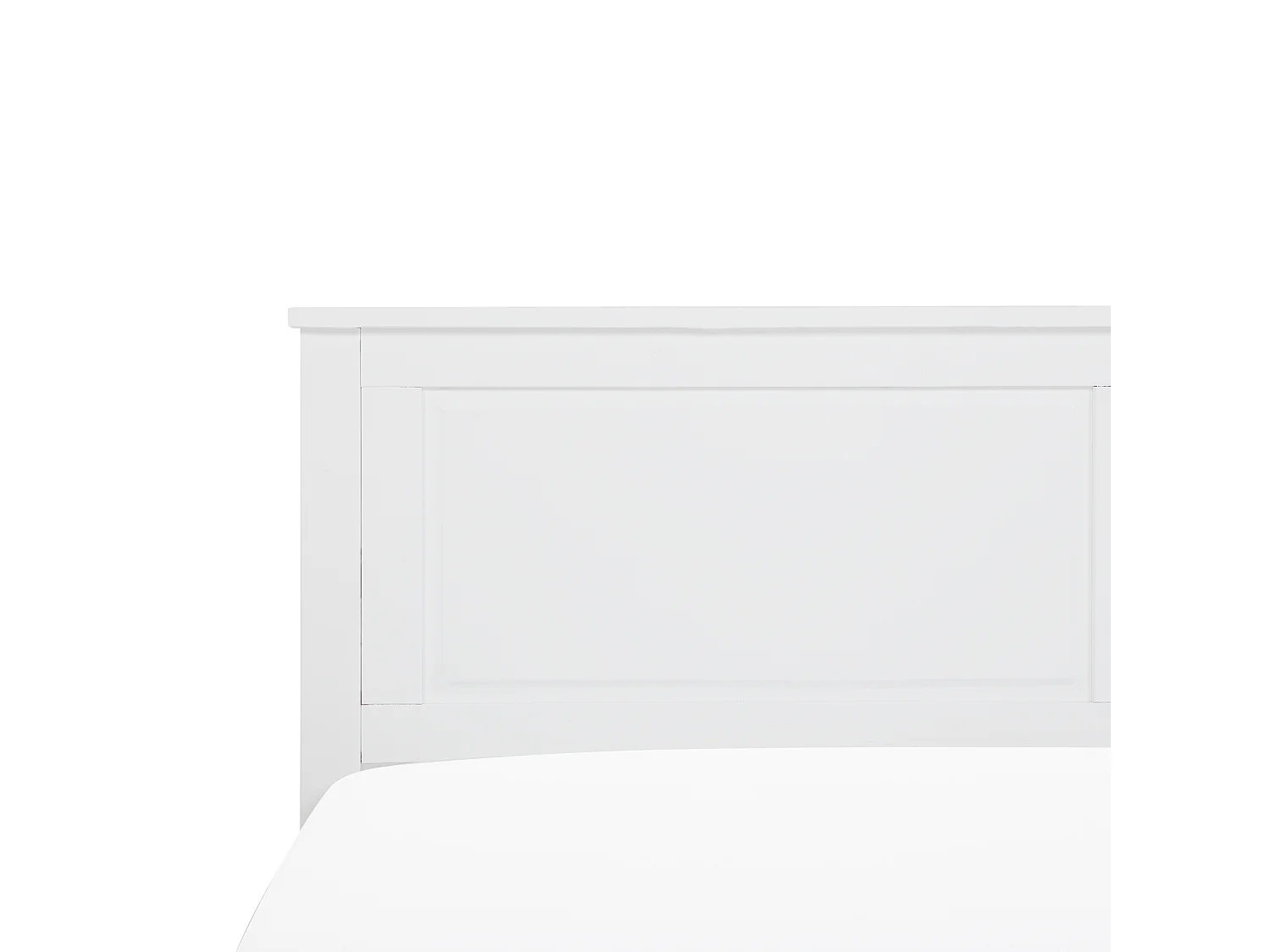 Lit avec sommier Bois de pin OLIVET 180 x 200 cm Blanc