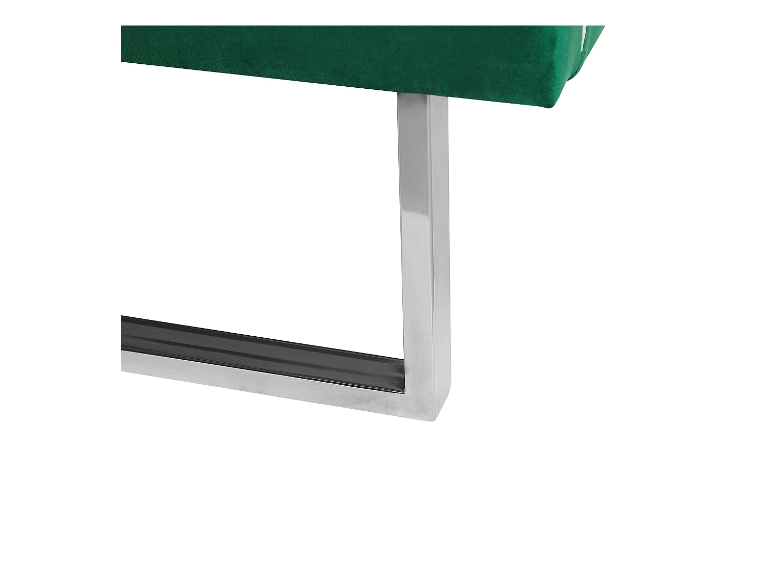 Lit avec sommier Velours BELLOU 180 x 200 cm Vert