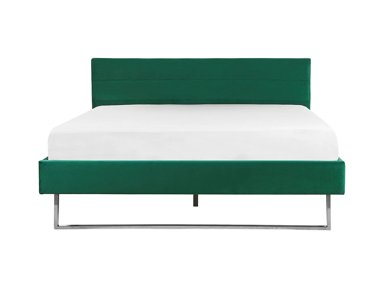 Lit avec sommier Velours BELLOU 180 x 200 cm Vert