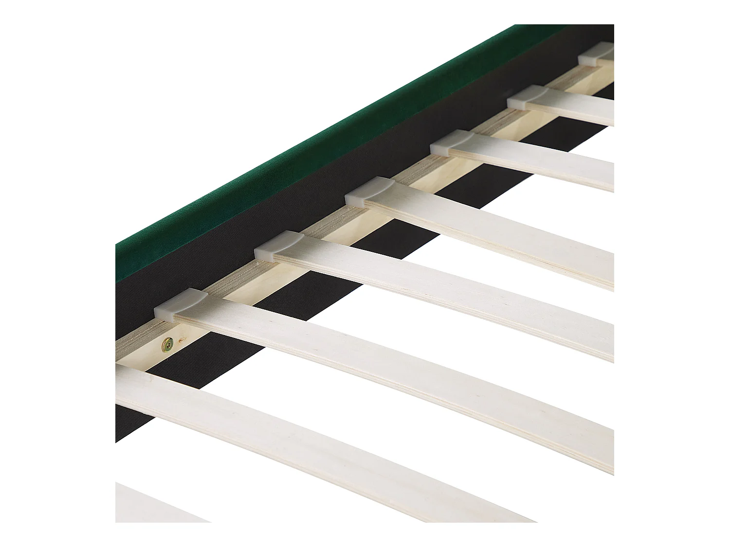 Lit avec sommier Velours BELLOU 180 x 200 cm Vert