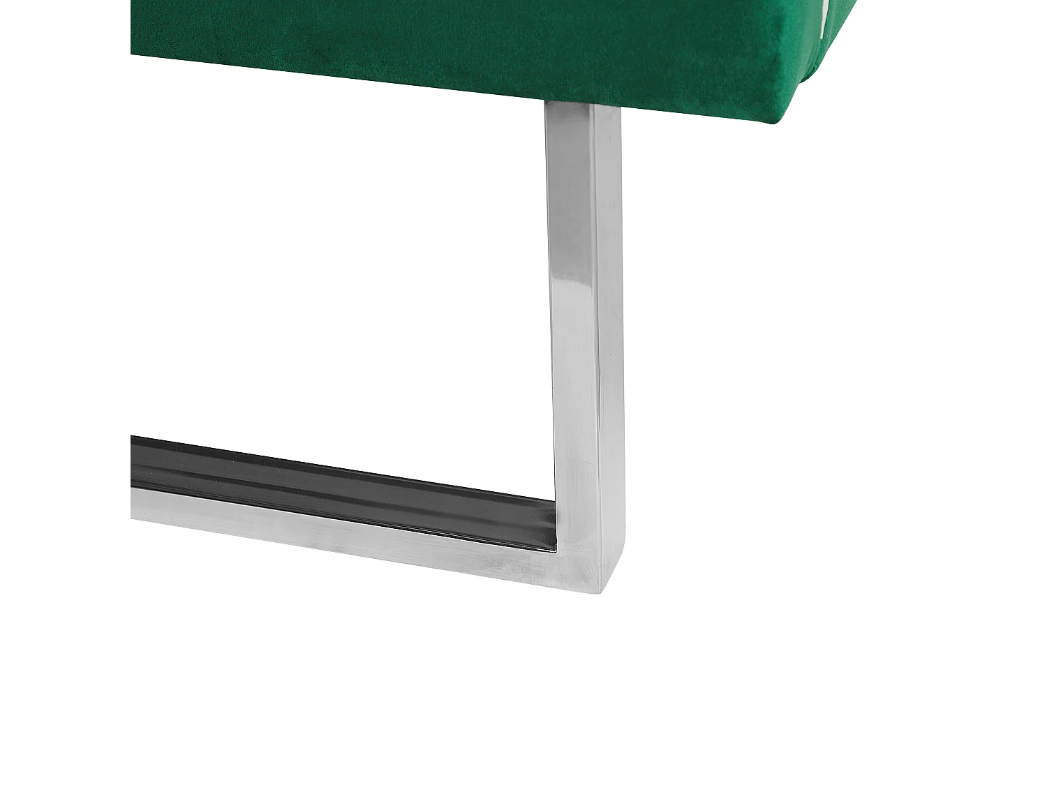 Lit avec sommier Velours BELLOU 180 x 200 cm Vert