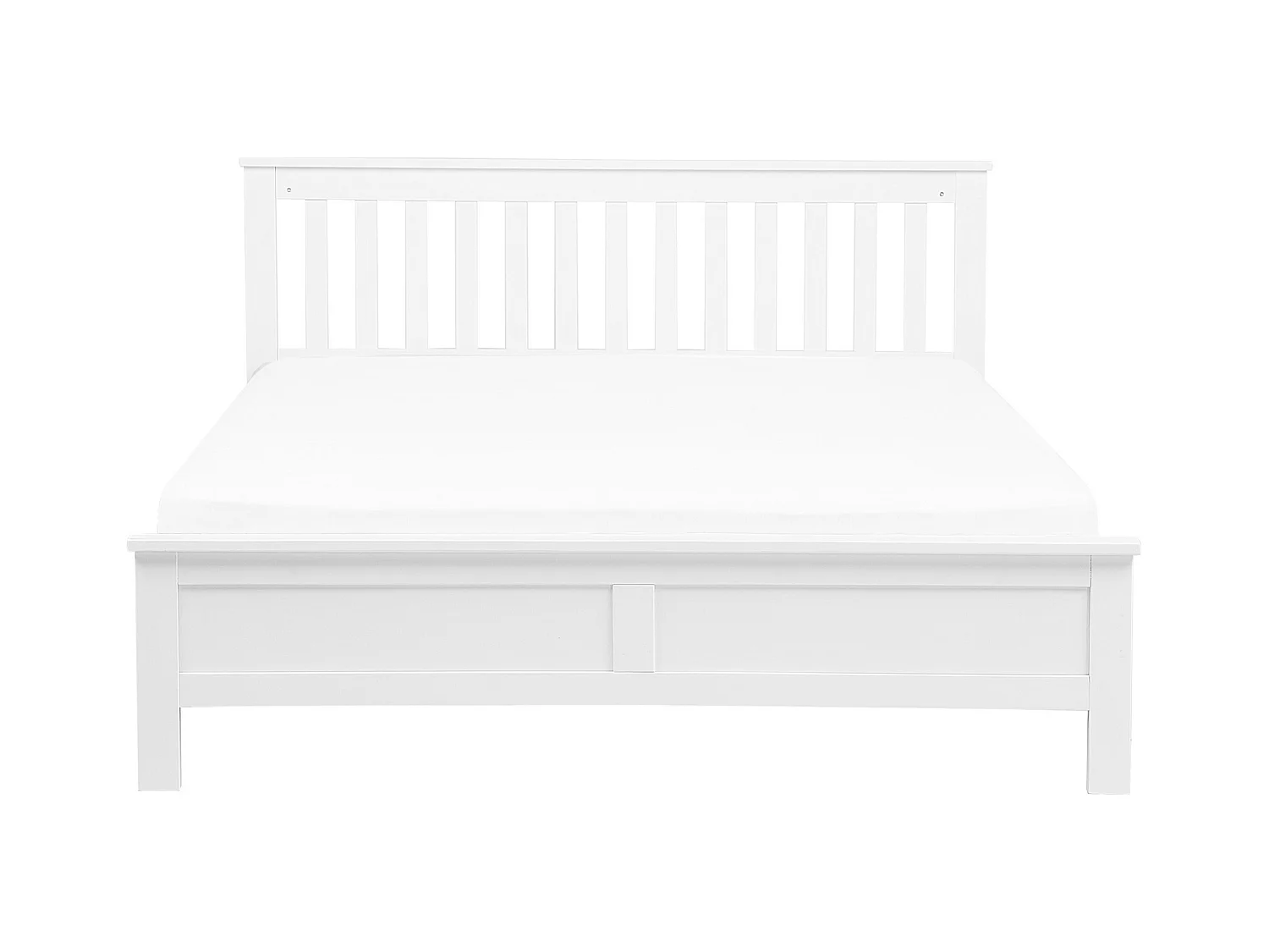 Bett mit Lattenrost Kiefernholz MAYENNE 140 x 200 cm Weiss