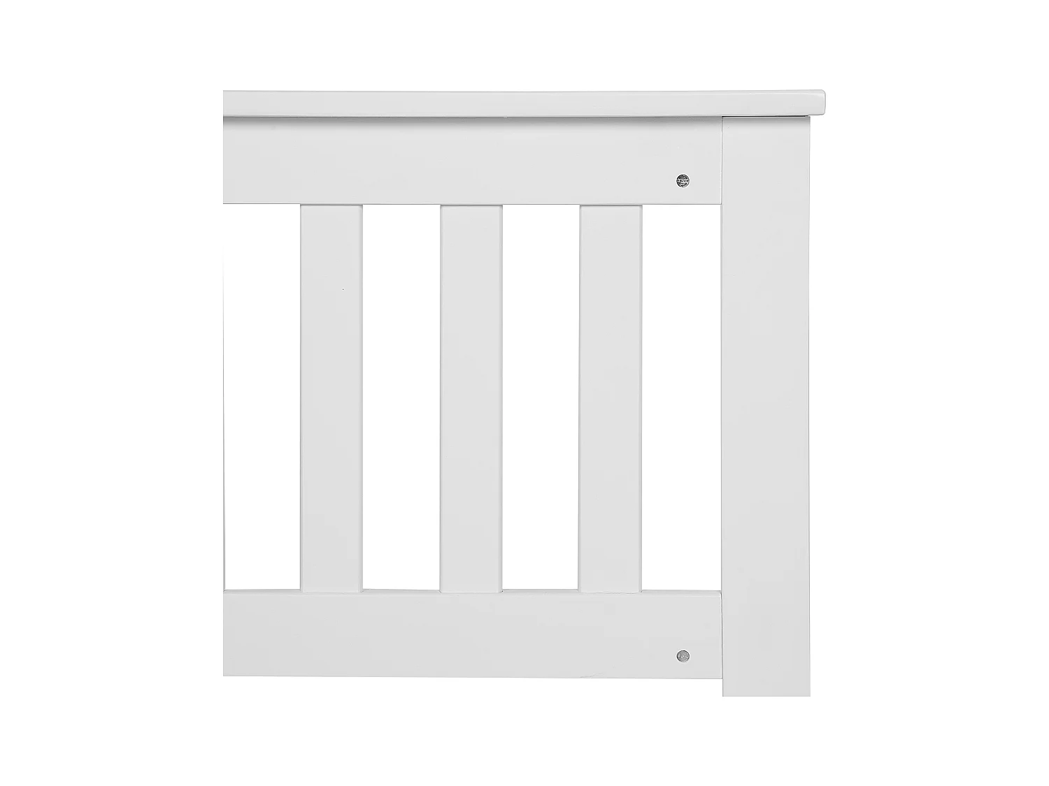 Bett mit Lattenrost Kiefernholz MAYENNE 140 x 200 cm Weiss