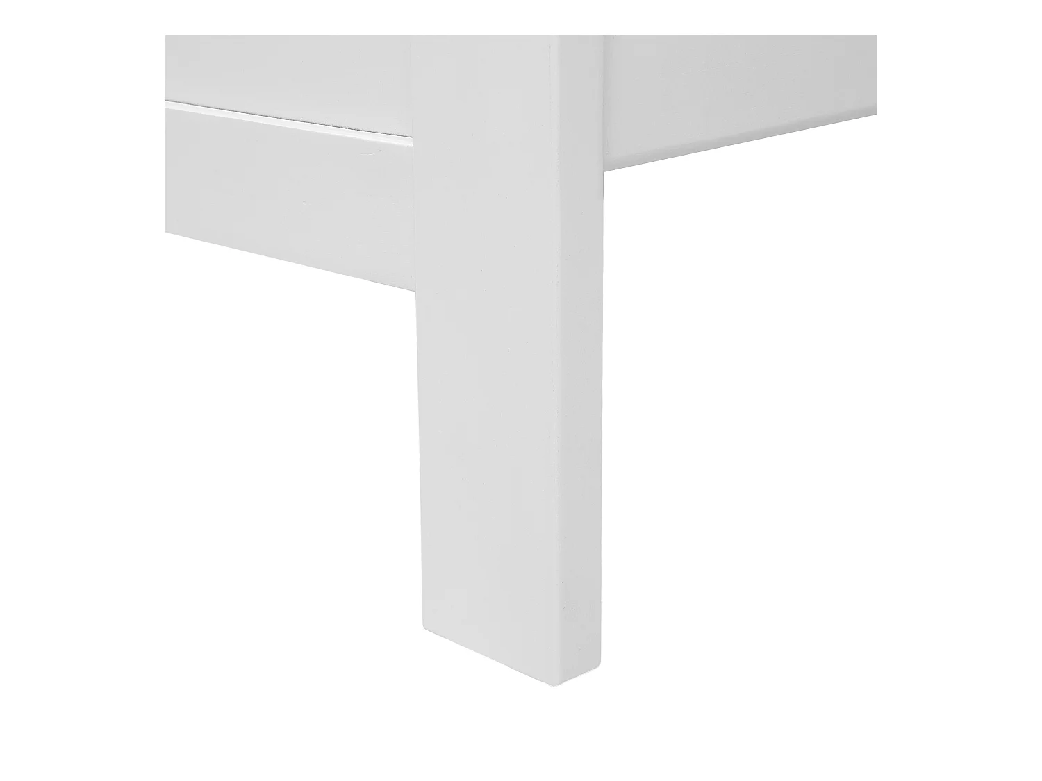 Bett mit Lattenrost Kiefernholz MAYENNE 140 x 200 cm Weiss