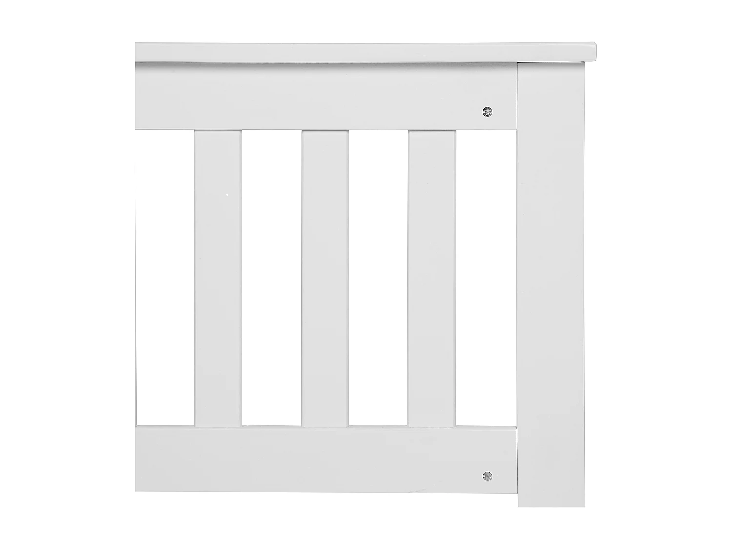 Lit avec sommier Bois de pin MAYENNE 140 x 200 cm Blanc