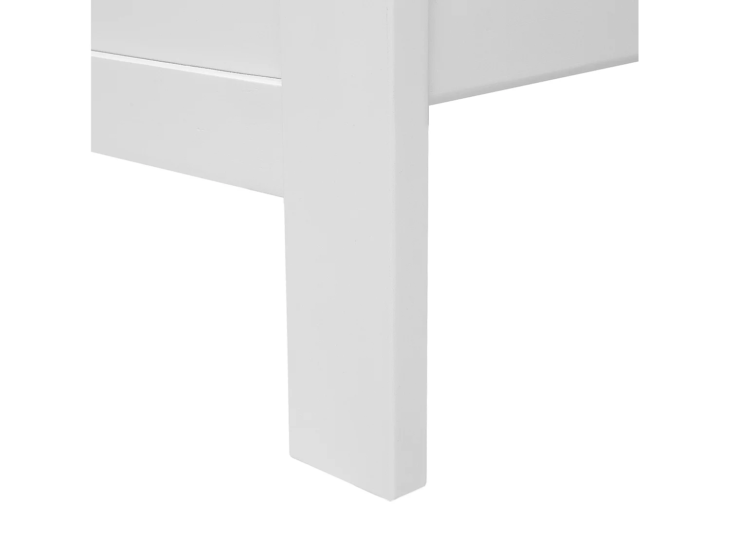 Lit avec sommier Bois de pin MAYENNE 140 x 200 cm Blanc