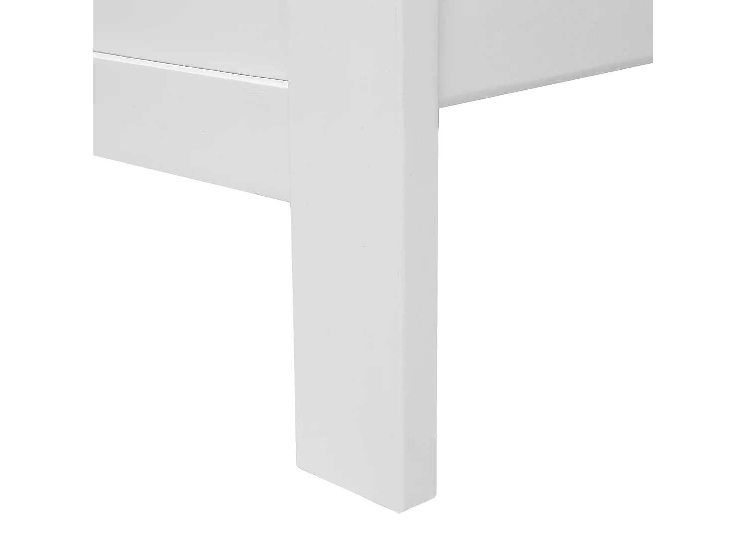 Bett mit Lattenrost Kiefernholz MAYENNE 140 x 200 cm Weiss