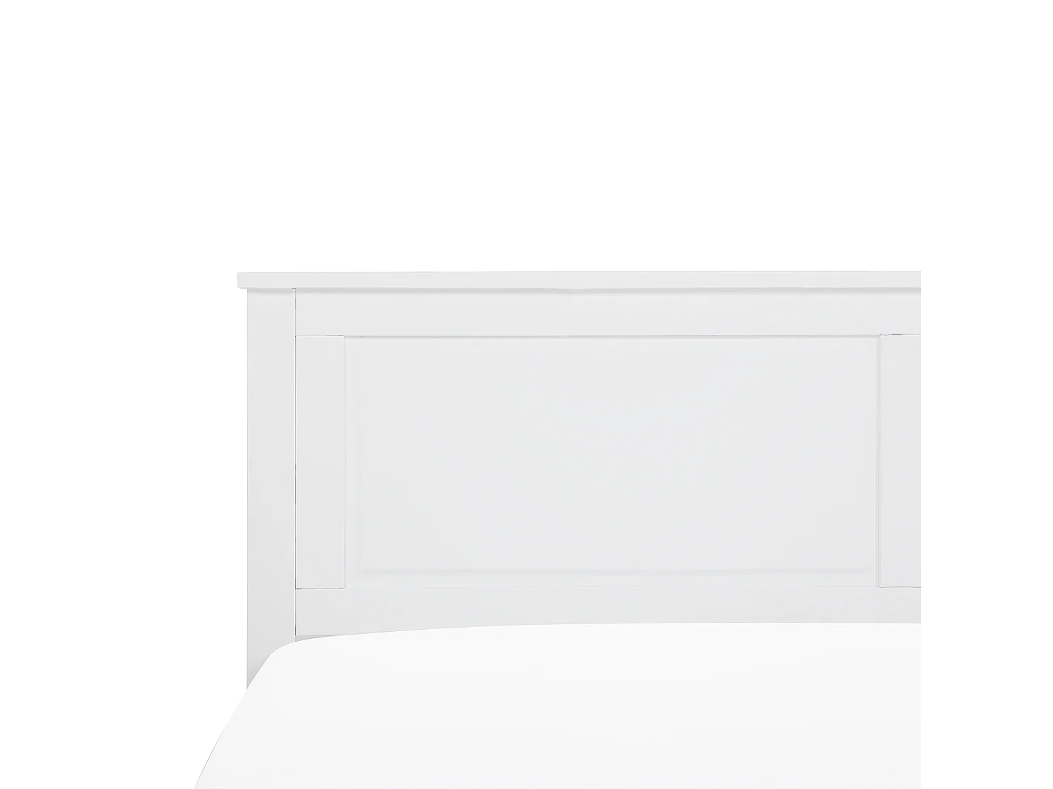 Bett aus Kiefernholz in Weiß mit Lattenrost 160 x 200 cm Holzbett Olivet