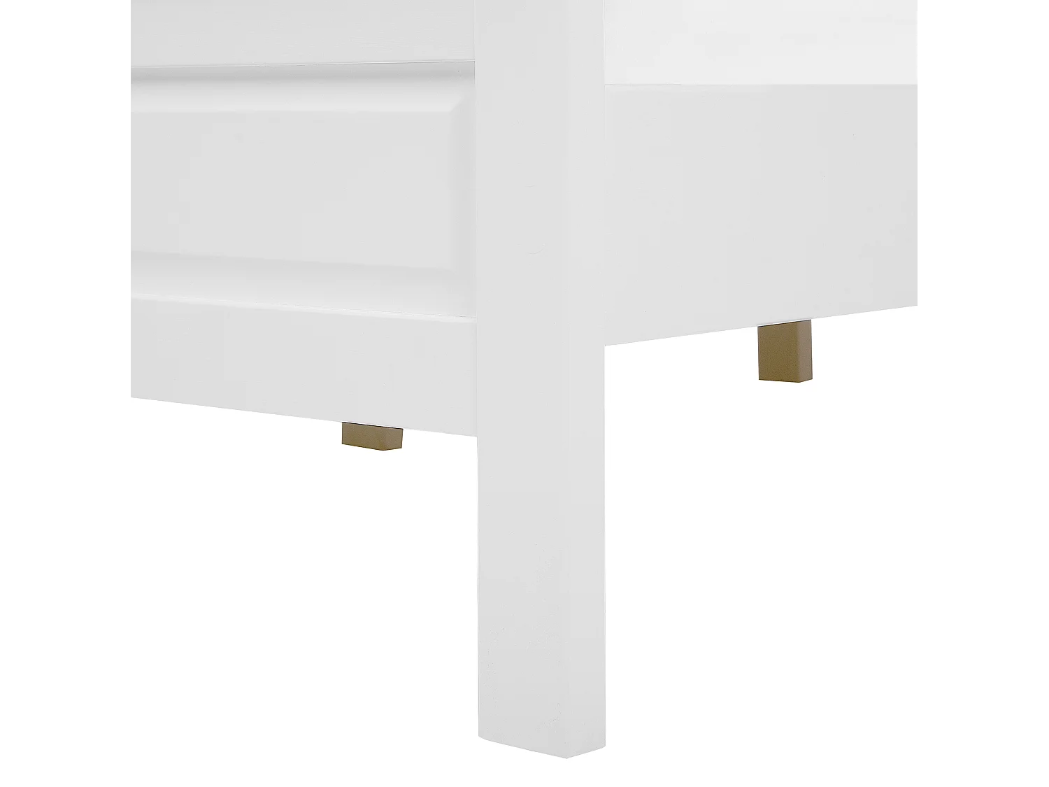 Bett aus Kiefernholz in Weiß mit Lattenrost 160 x 200 cm Holzbett Olivet