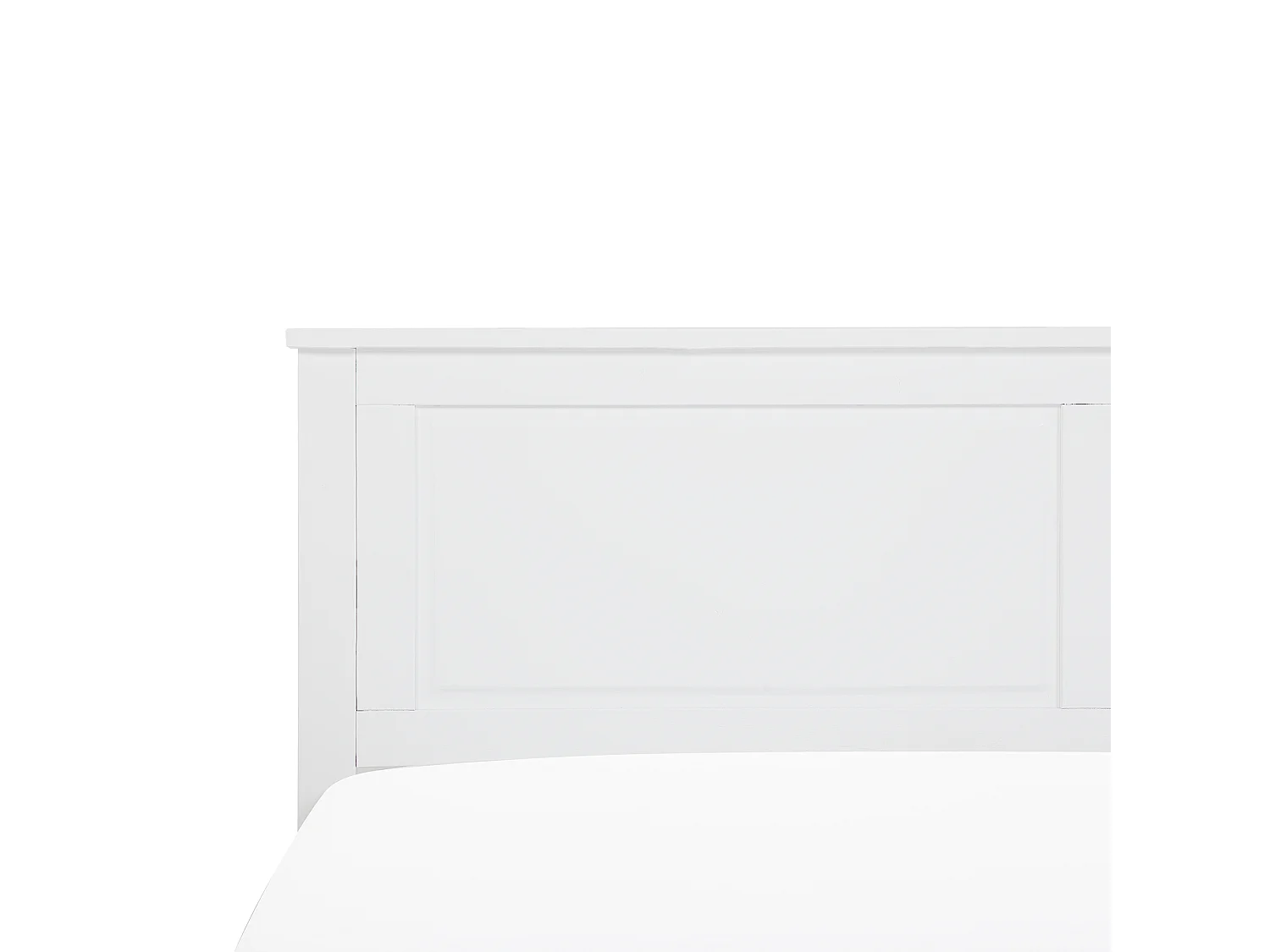 Lit avec sommier Bois de pin OLIVET 160 x 200 cm Blanc