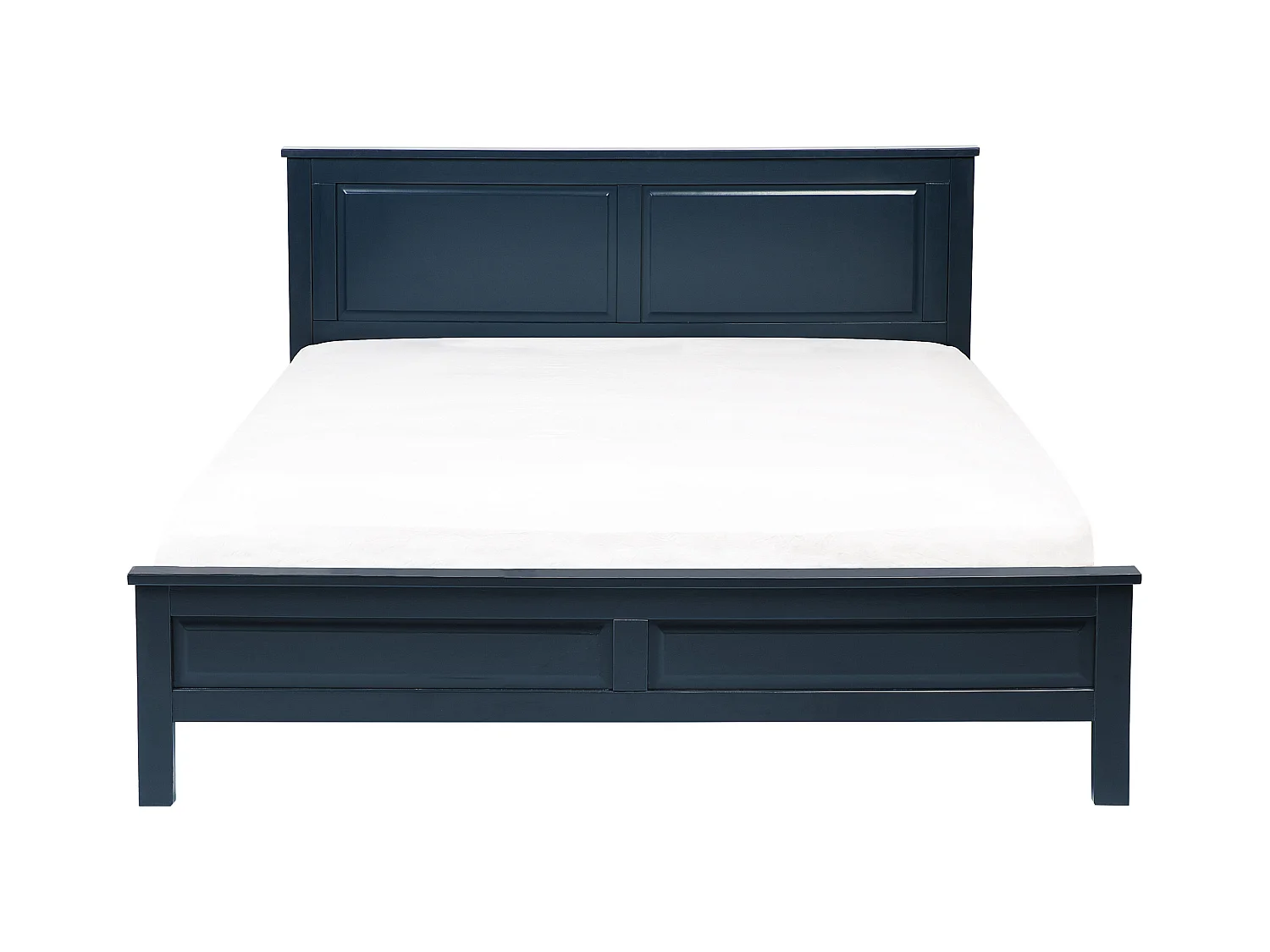 Cama Madera de pino OLIVET 160 x 200 cm Azul oscuro