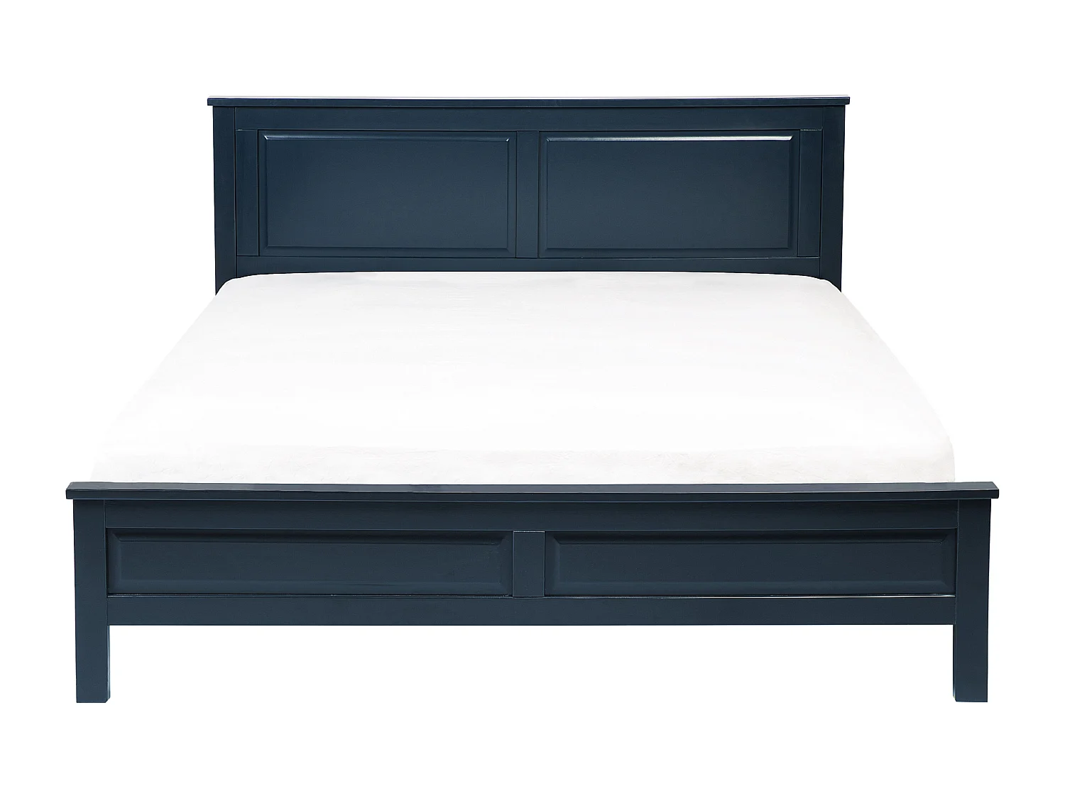 Lit avec sommier Bois de pin OLIVET 160 x 200 cm Bleu foncé