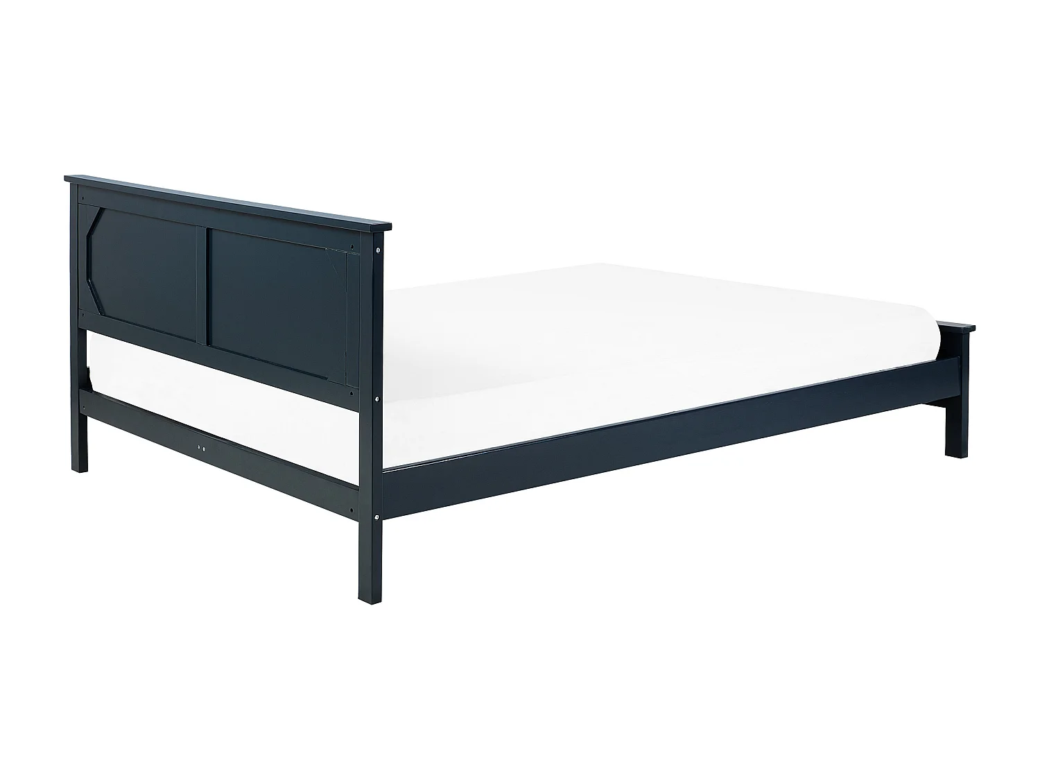 Modernes Holzbett mit Lattenrost dunkelblau 160 x 200 cm Olivet