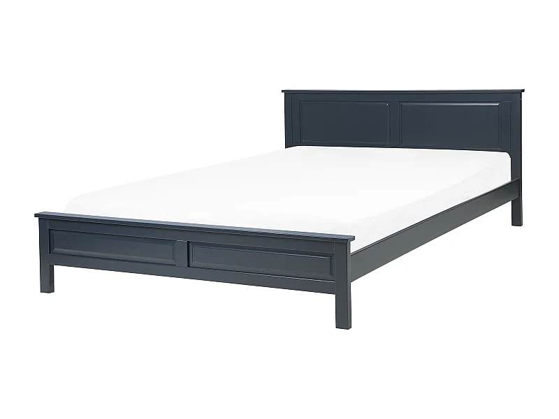 Letto Legno di pino OLIVET 160 x 200 cm Blu scuro