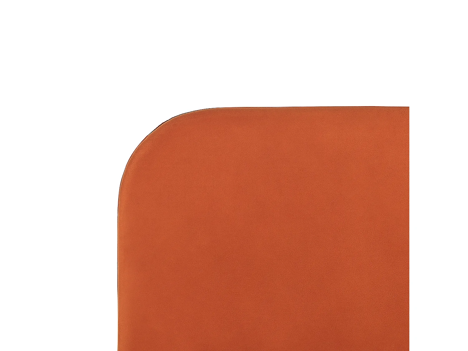 Lit avec sommier Velours FLAYAT 180 x 200 cm Orange