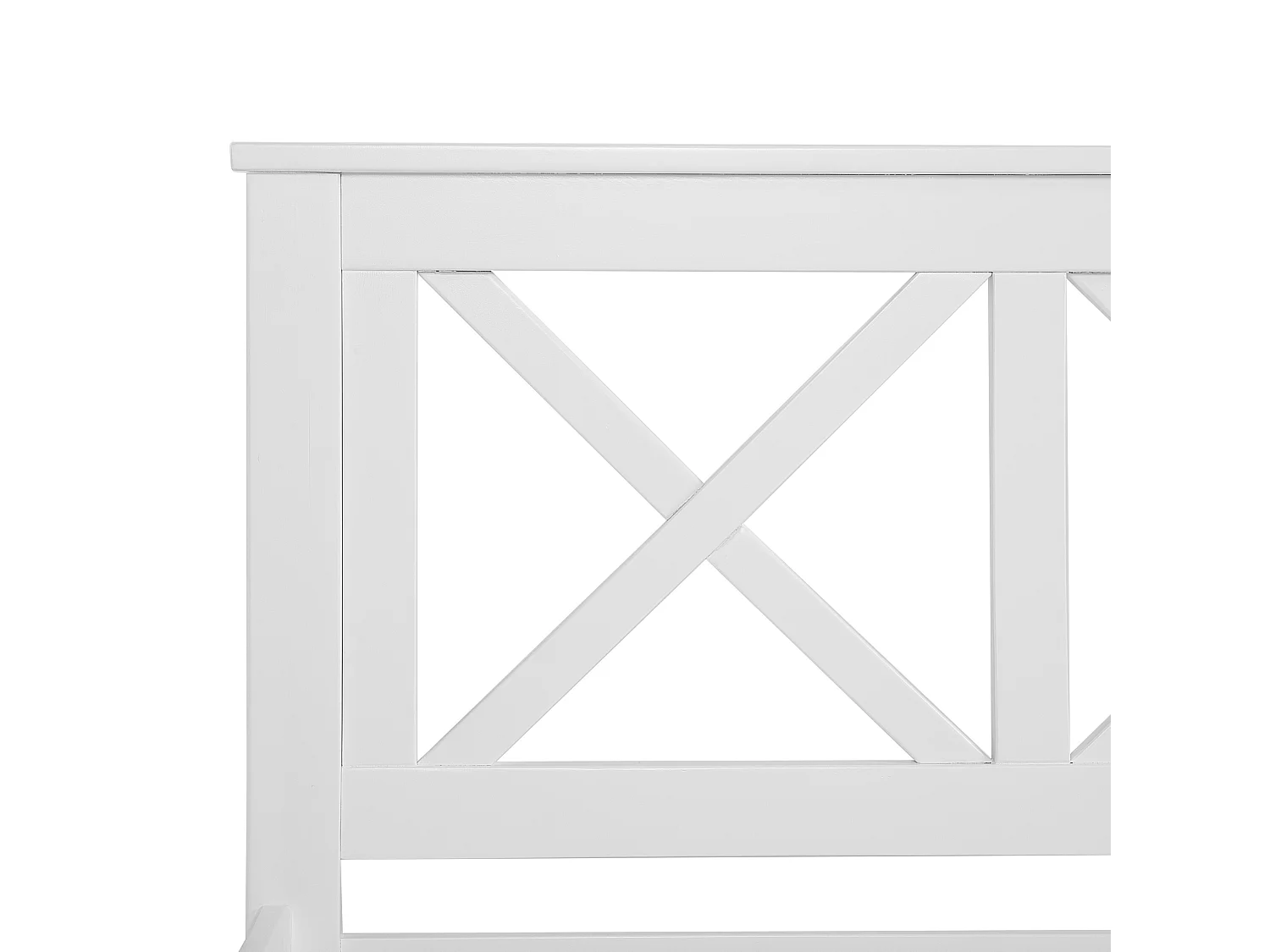 Lit avec sommier Bois de pin TANNAY 180 x 200 cm Blanc