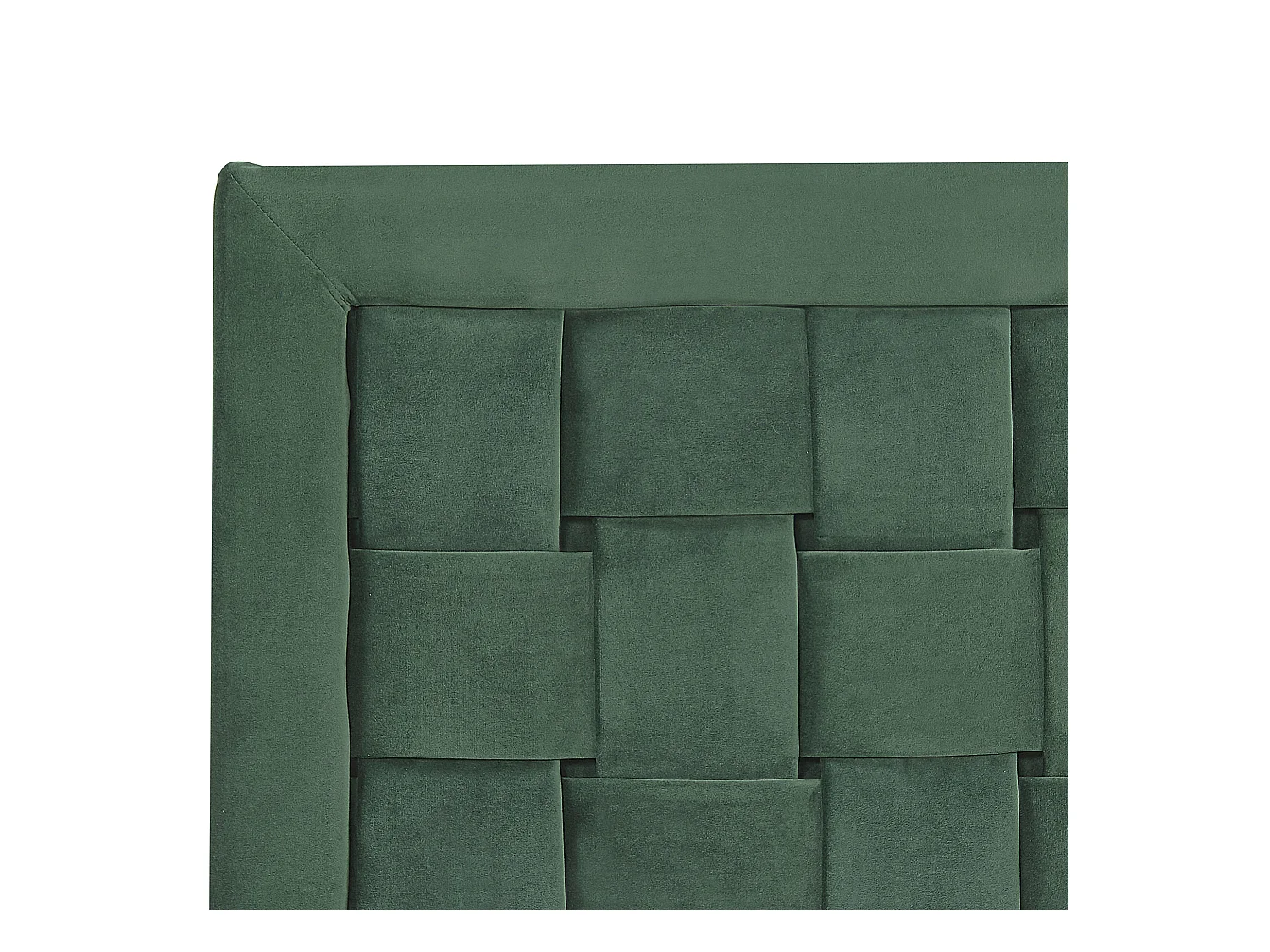 Lit avec sommier Velours LIMOUX 180 x 200 cm Vert foncé