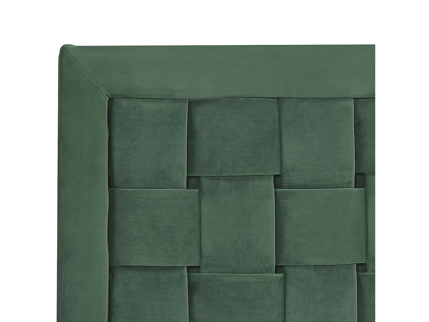 Lit avec sommier Velours LIMOUX 180 x 200 cm Vert foncé