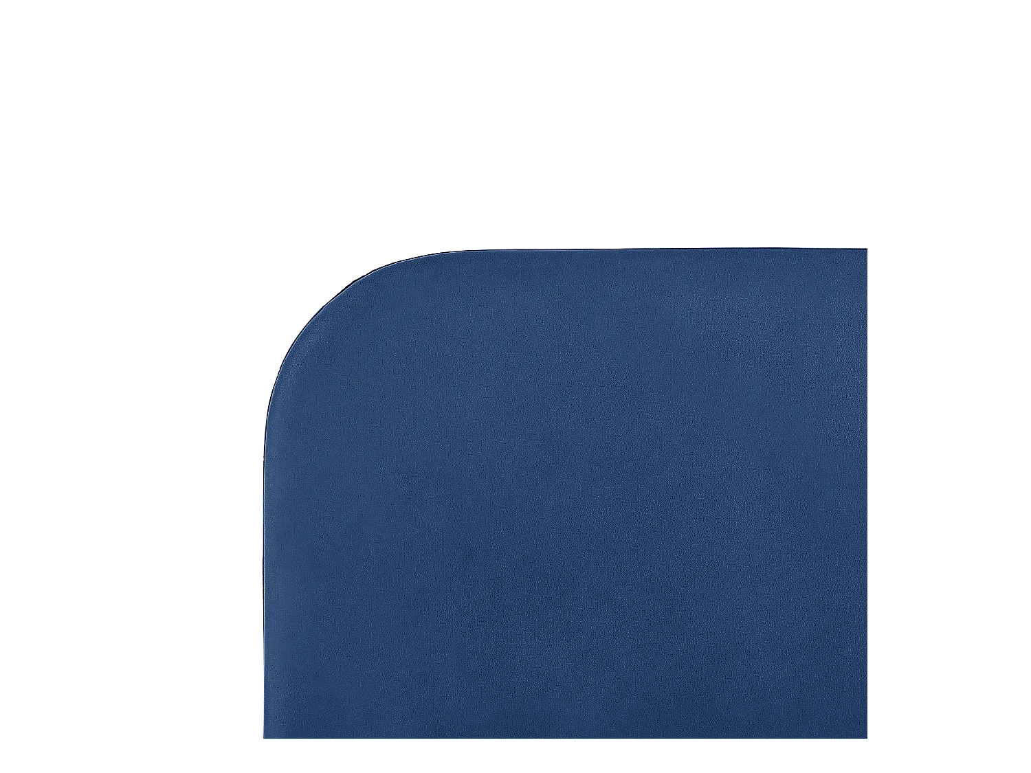 Polsterbett Samtstoff blau mit Lattenrost 180 x 200 cm Metallfüße gold Flayat