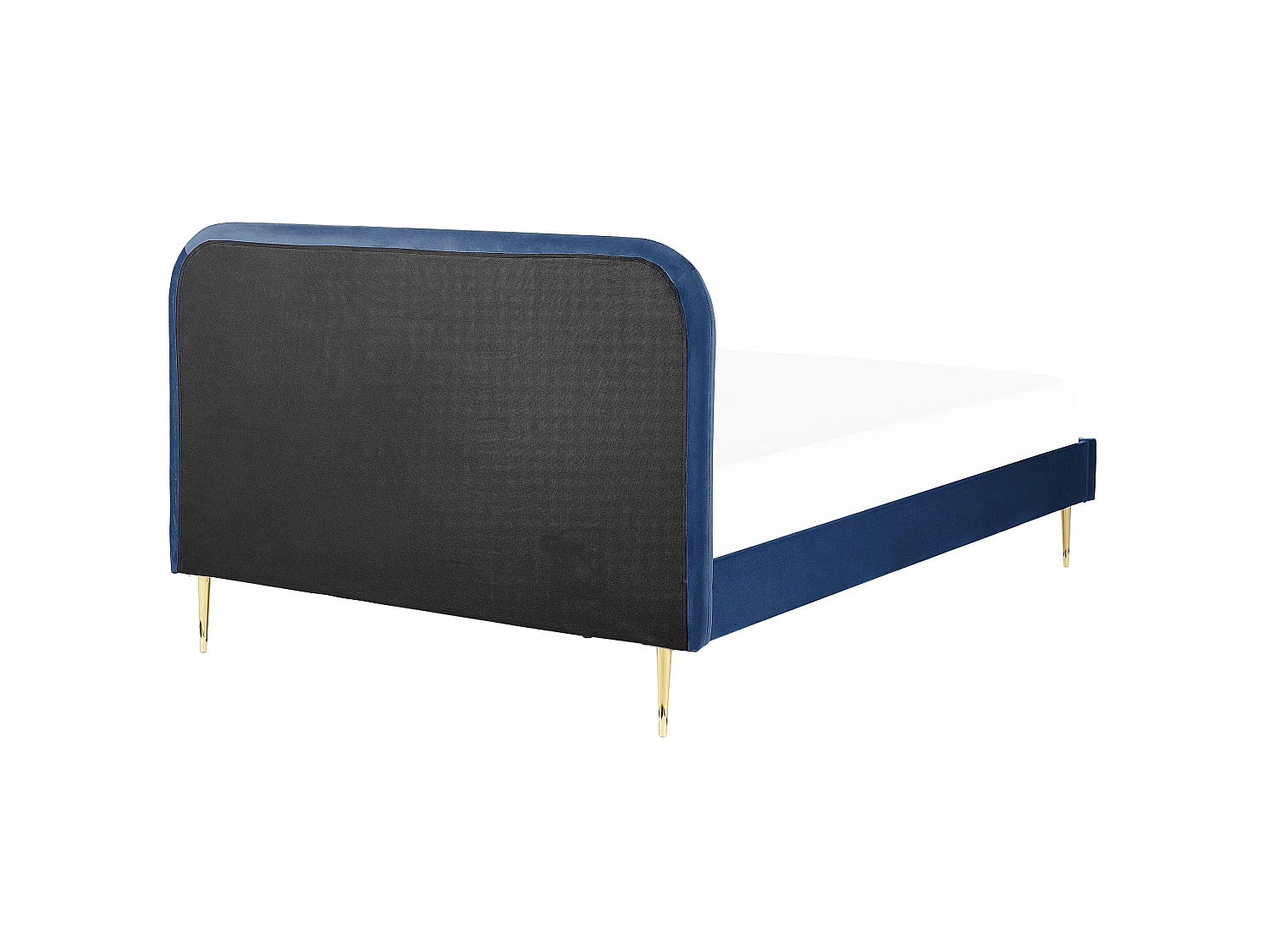 Letto Velluto FLAYAT 180 x 200 cm Blu marino