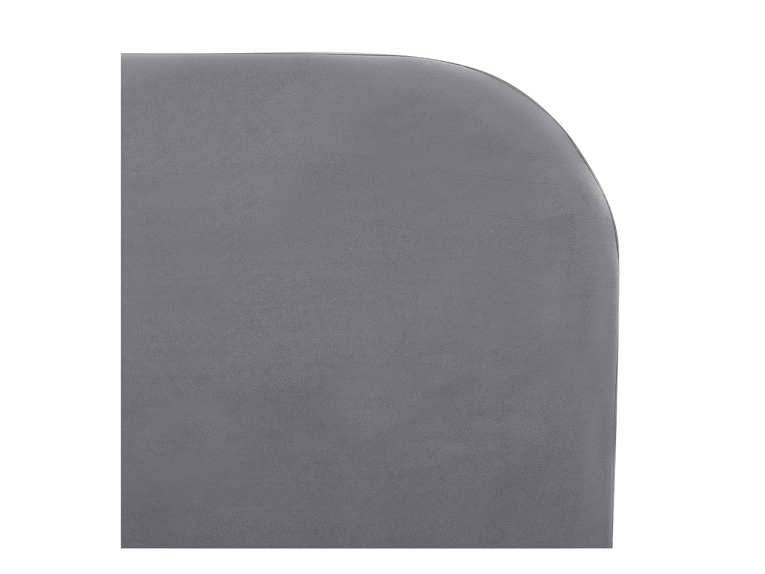 Lit avec sommier Velours FLAYAT 180 x 200 cm Gris