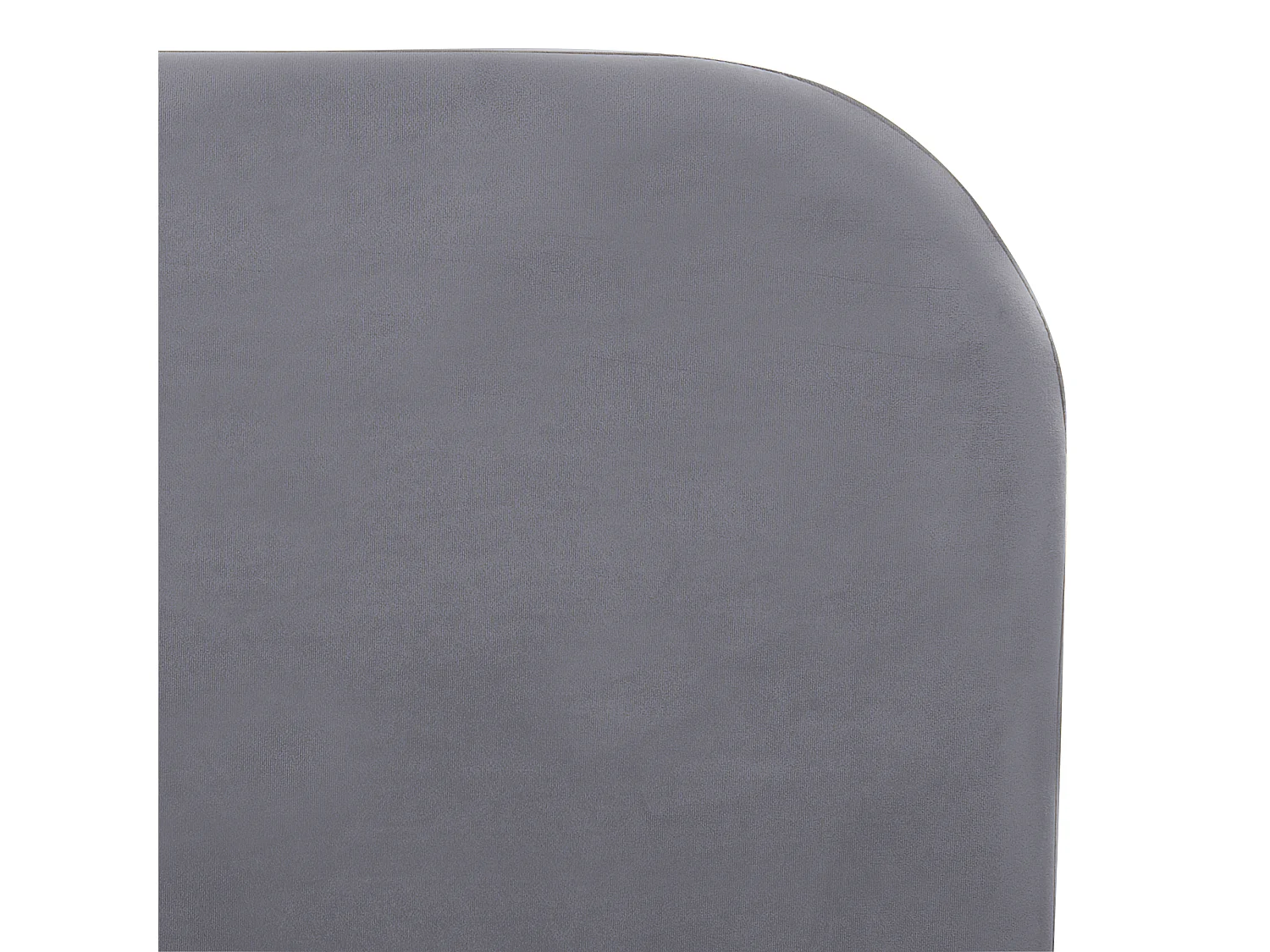Lit avec sommier Velours FLAYAT 180 x 200 cm Gris