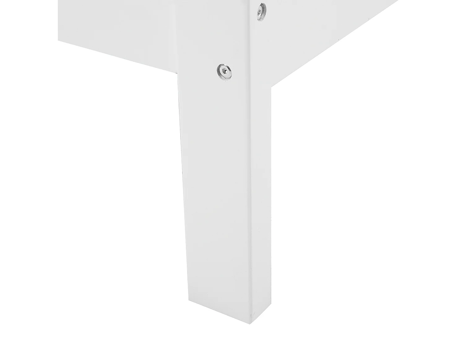 Lit avec sommier Bois de pin TANNAY 140 x 200 cm Blanc