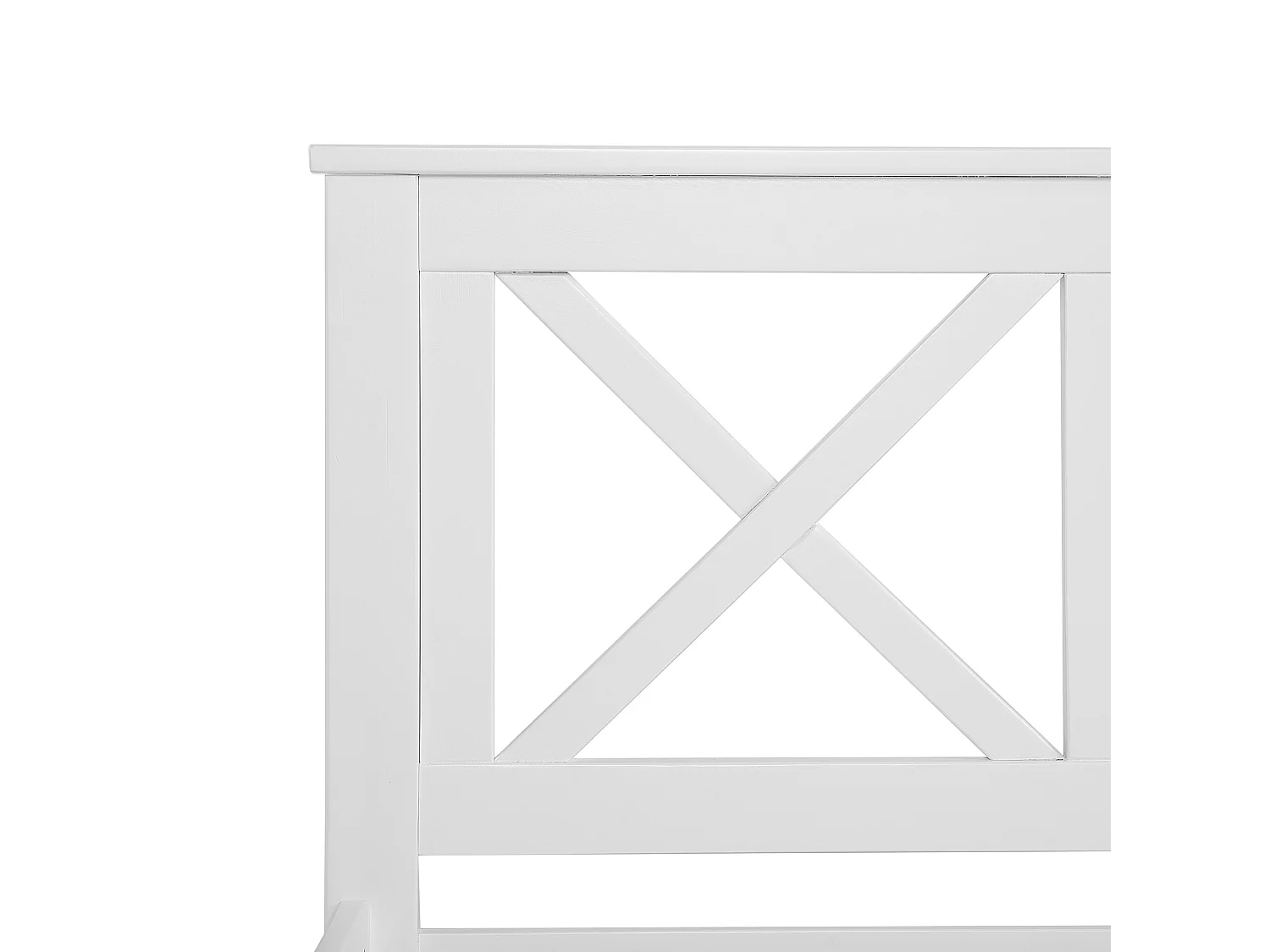 Klassisches Holzbett Lattenrost weiß Tannay