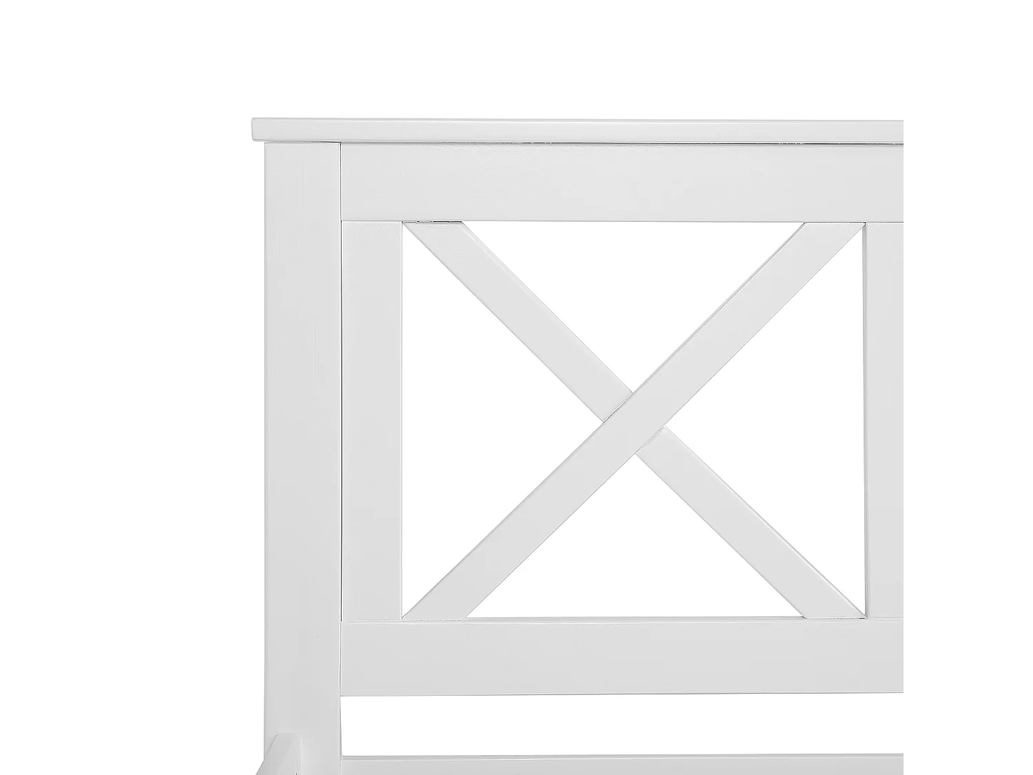 Klassisches Holzbett Lattenrost weiß Tannay