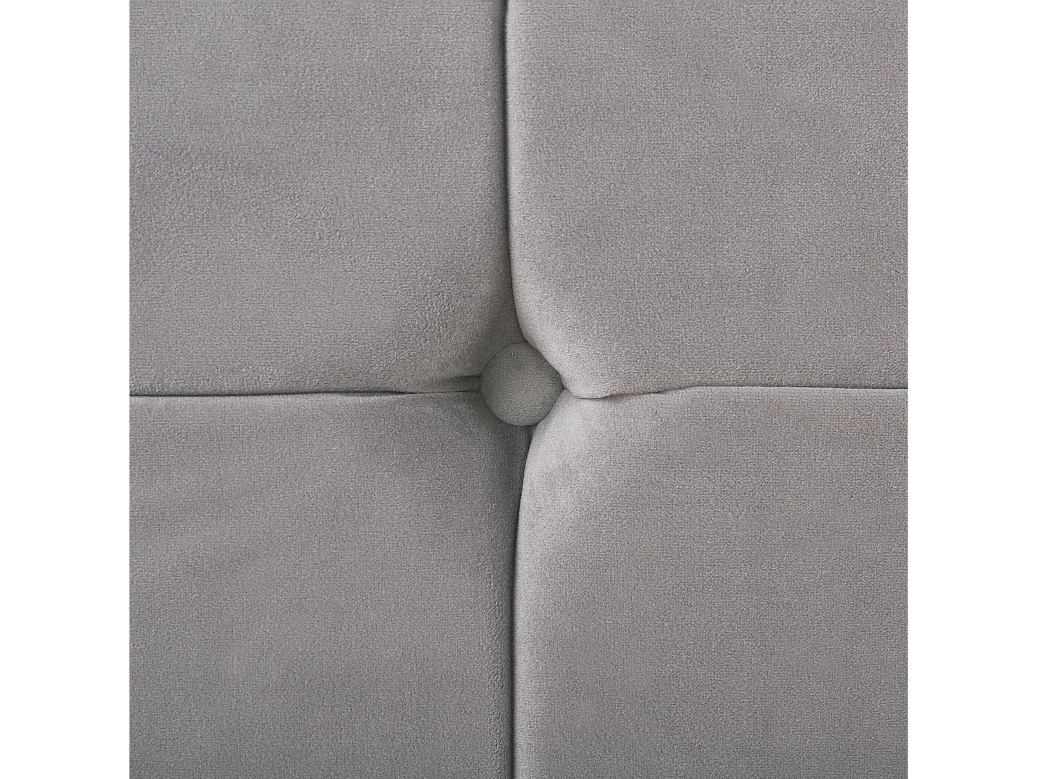 Letto Velluto AMBERT 140 x 200 cm Grigio