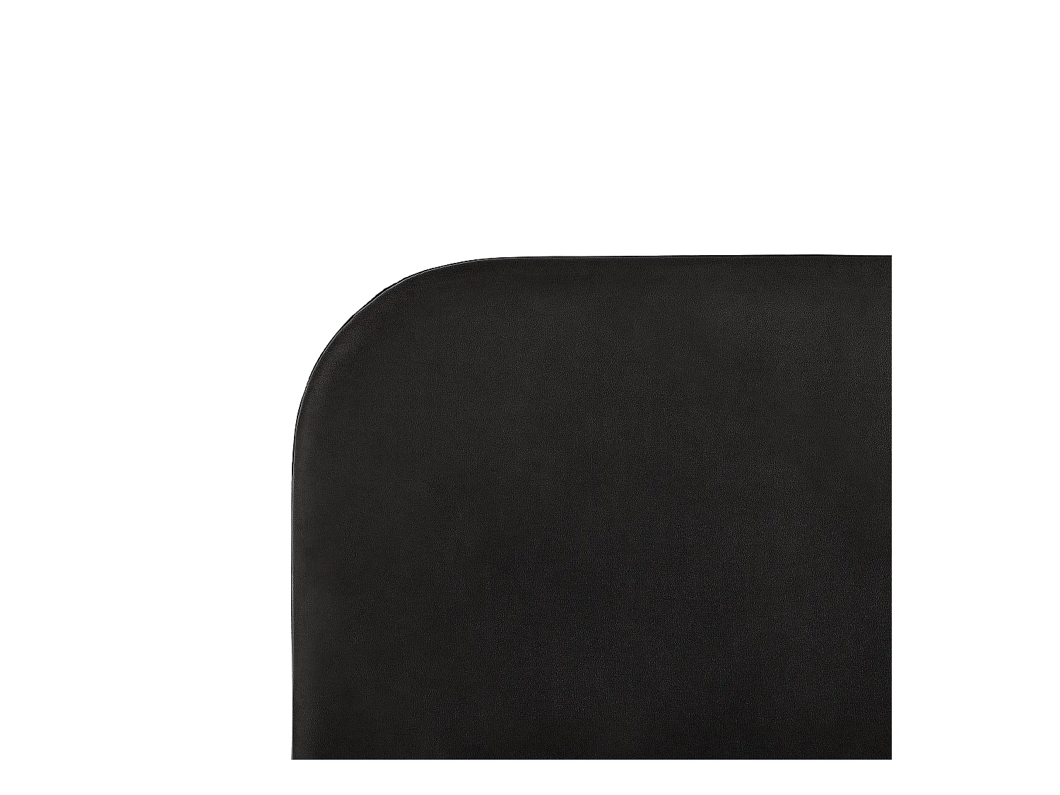 Cama Terciopelo FLAYAT 140 x 200 cm Negro