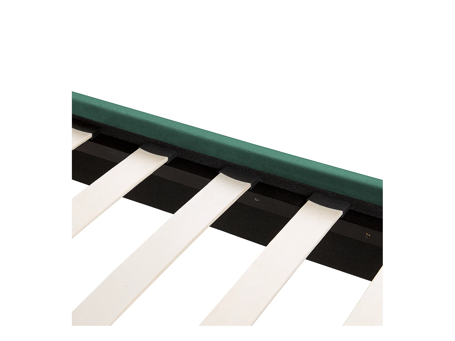 Bed Fluweel FLAYAT 160 x 200 cm Smaragdgroen