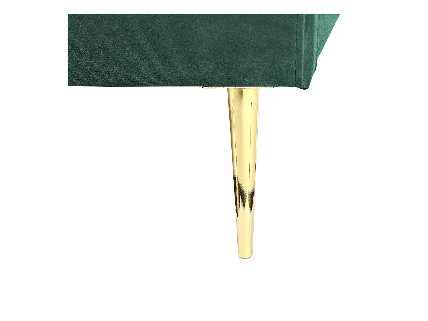 Bed Fluweel FLAYAT 160 x 200 cm Smaragdgroen