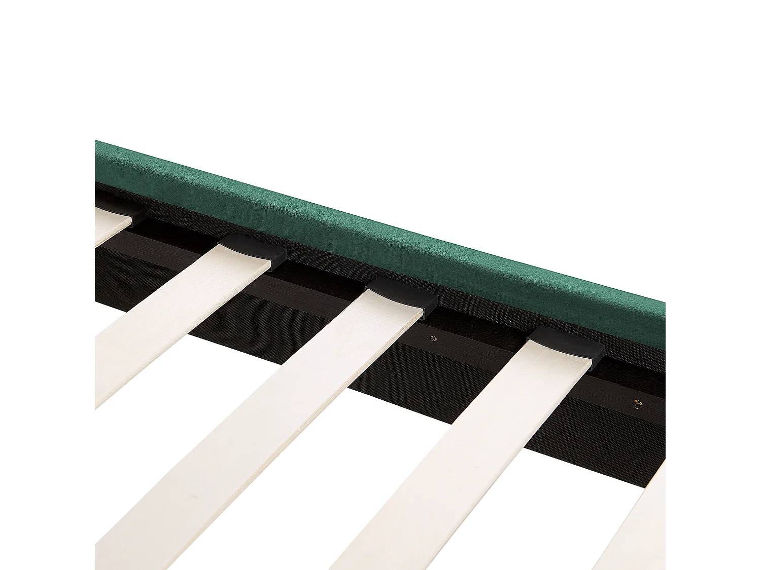 Lit avec sommier Velours FLAYAT 160 x 200 cm Vert émeraude