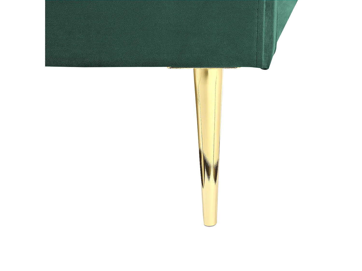 Lit avec sommier Velours FLAYAT 160 x 200 cm Vert émeraude