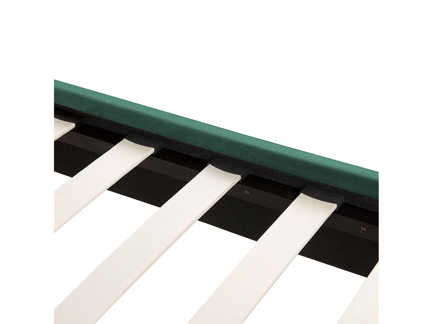 Bed Fluweel FLAYAT 160 x 200 cm Smaragdgroen