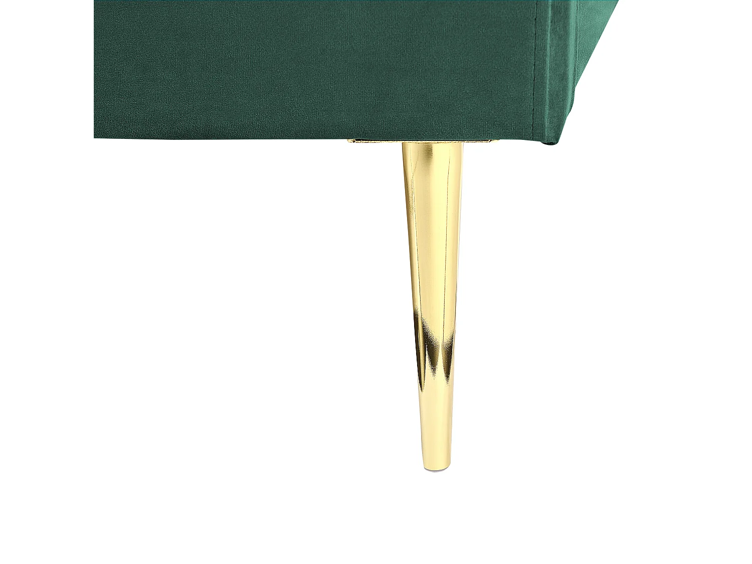 Bed Fluweel FLAYAT 160 x 200 cm Smaragdgroen