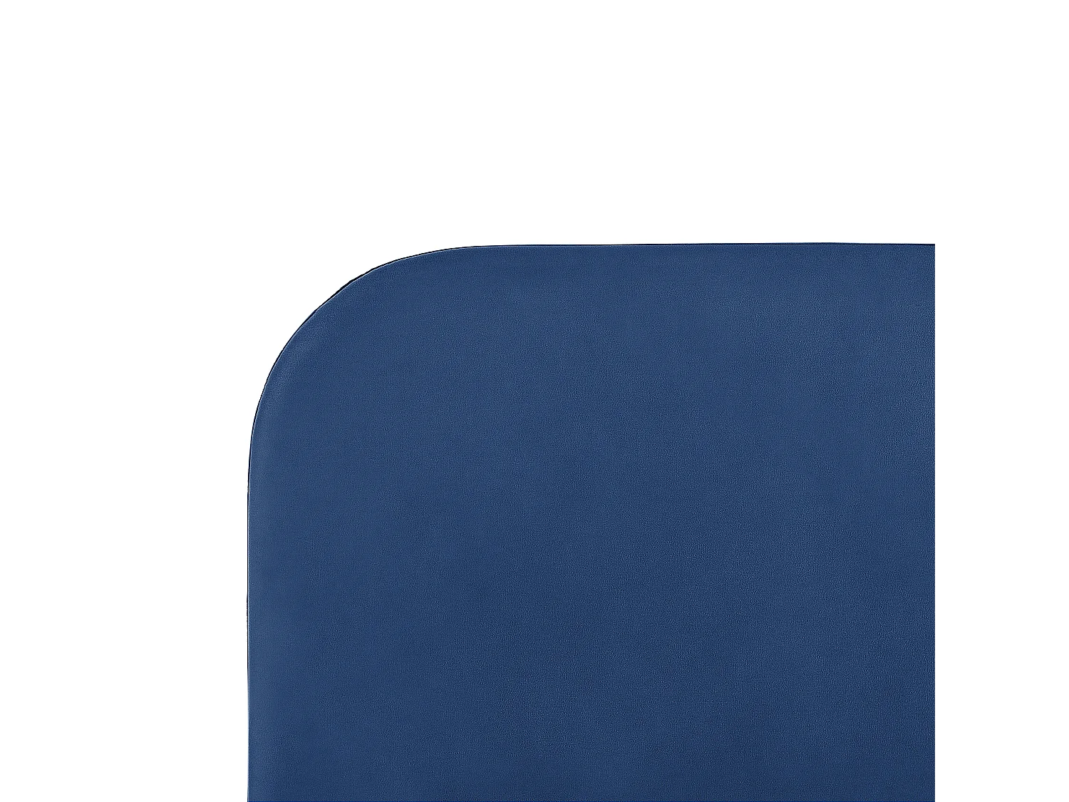 Lit avec sommier Velours FLAYAT 140 x 200 cm Bleu marine