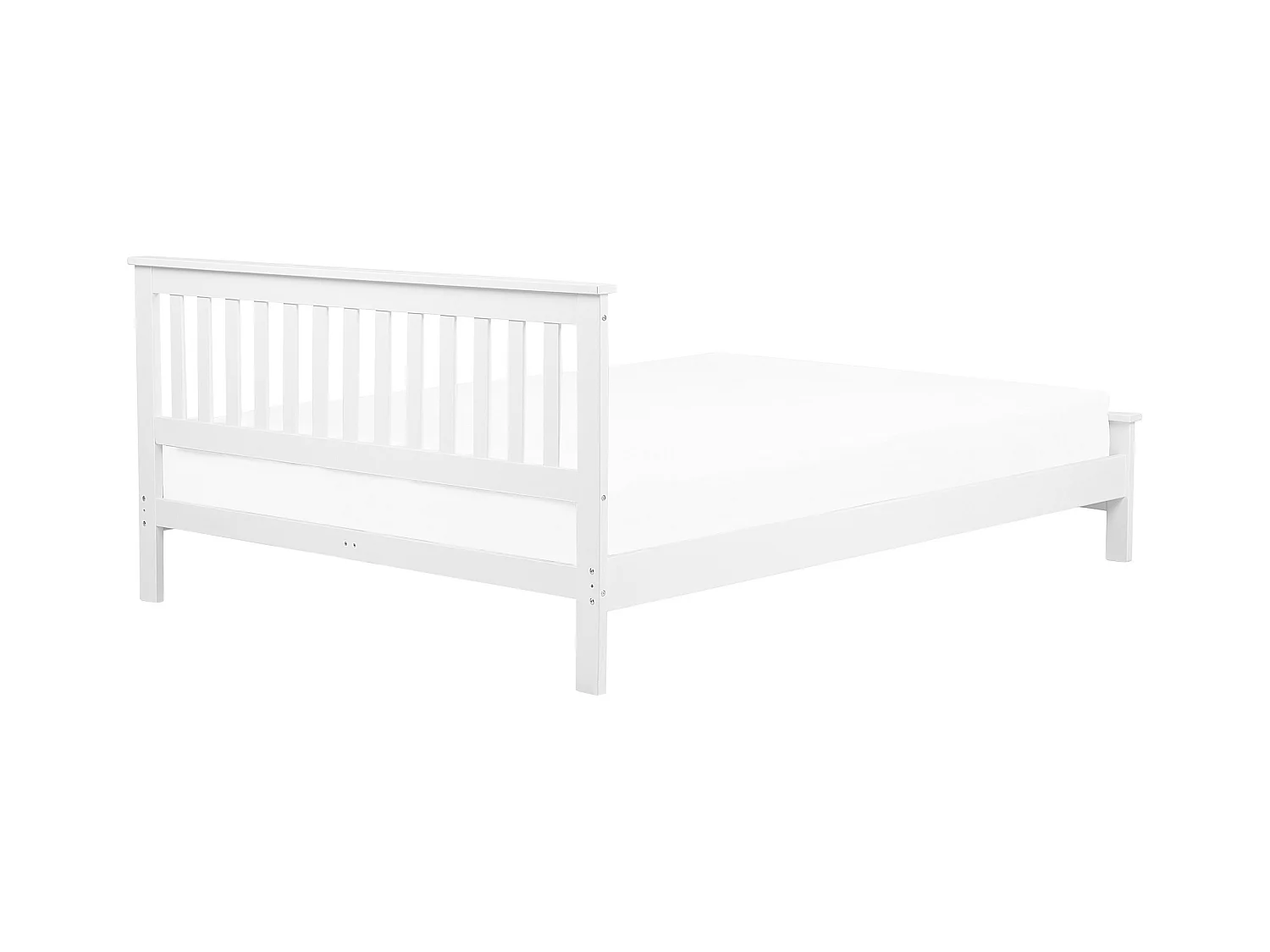 Bed Dennenhout MAYENNE 160 x 200 cm Wit