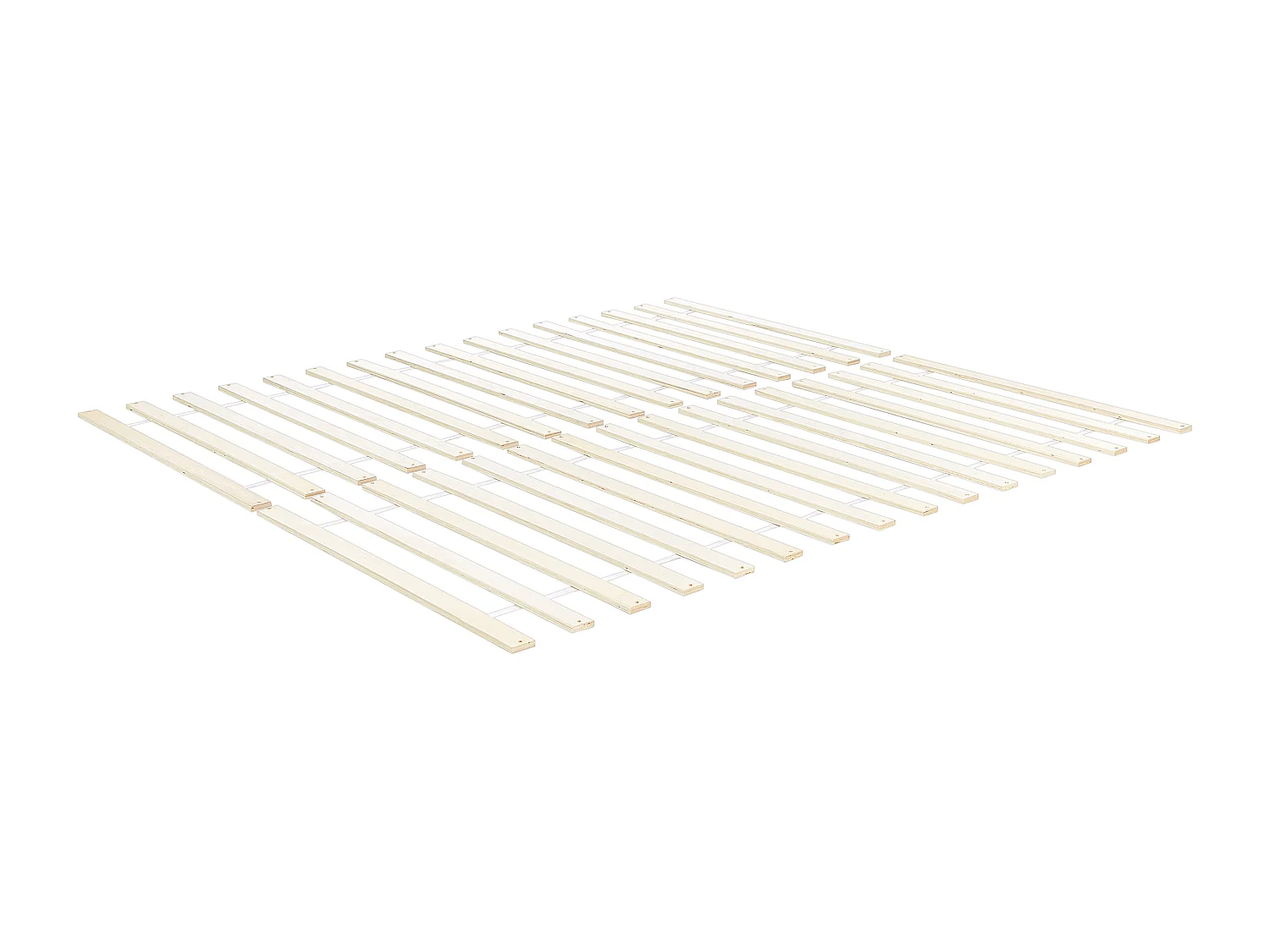 Lit avec sommier Bois de pin MAYENNE 160 x 200 cm Blanc