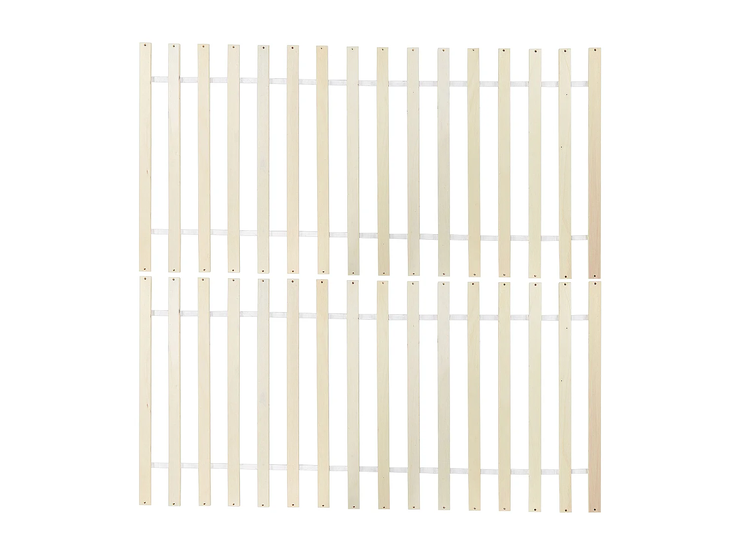 Lit avec sommier Bois de pin MAYENNE 160 x 200 cm Blanc