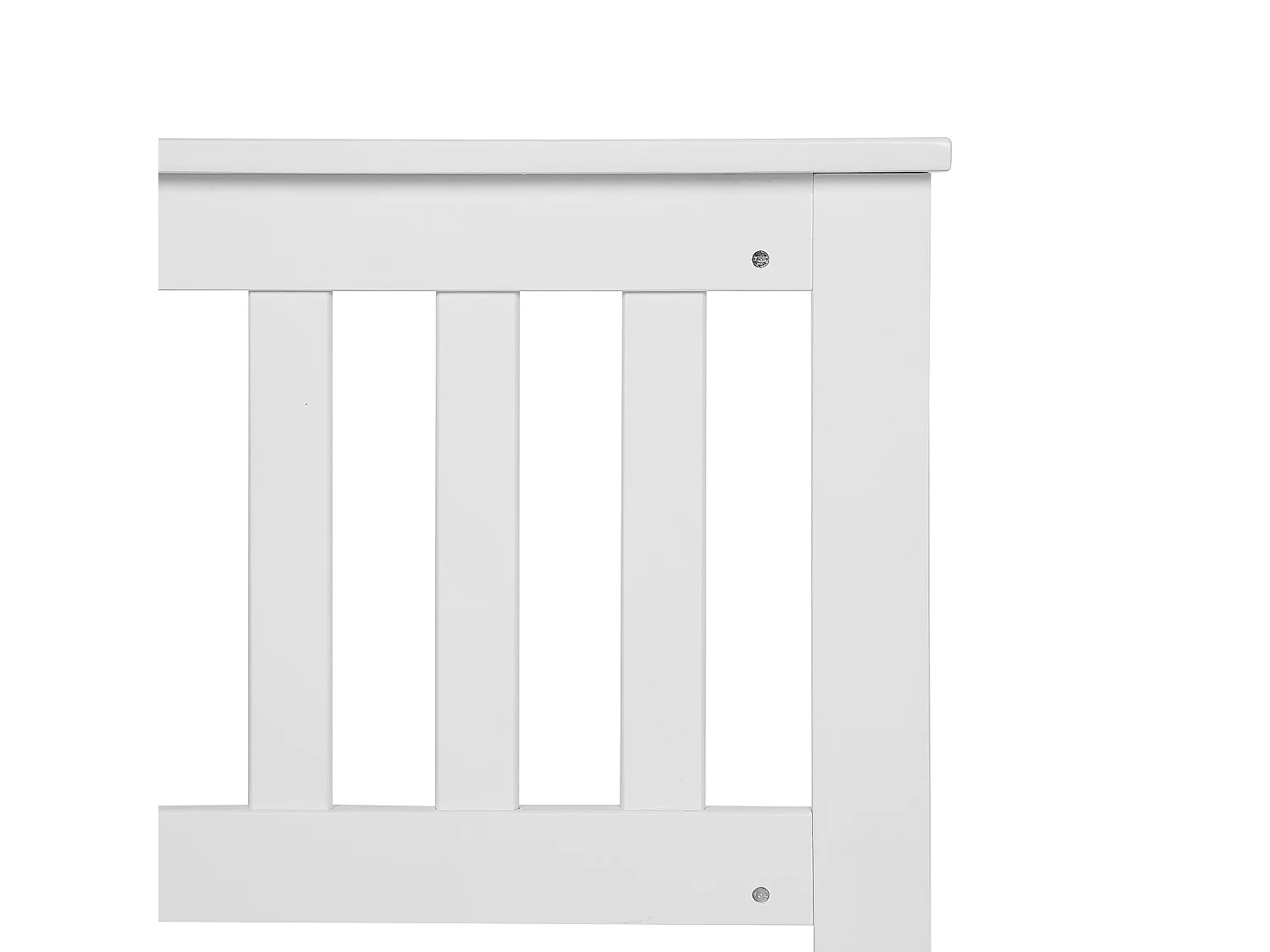 Lit avec sommier Bois de pin MAYENNE 160 x 200 cm Blanc