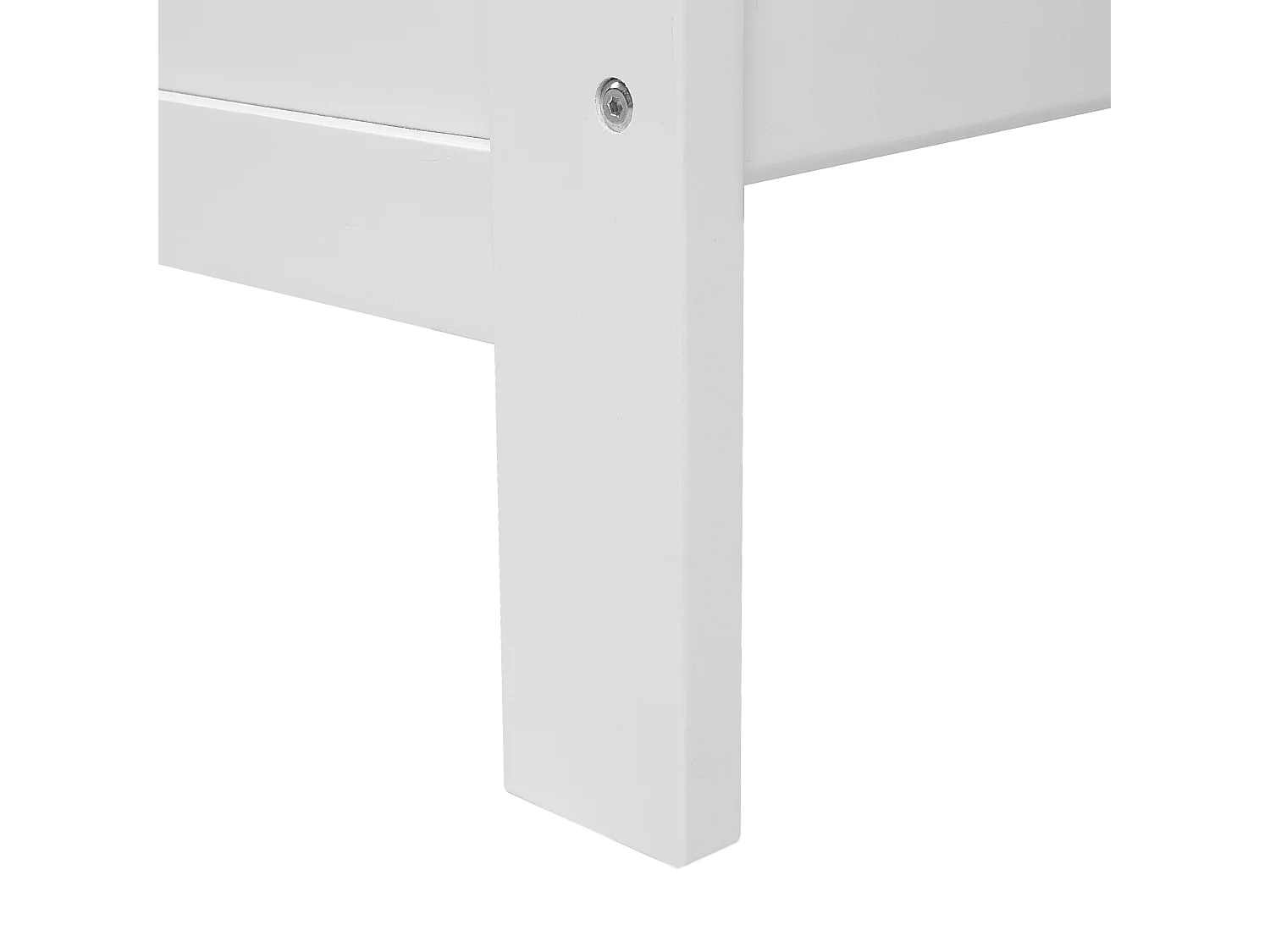 Lit avec sommier Bois de pin MAYENNE 160 x 200 cm Blanc