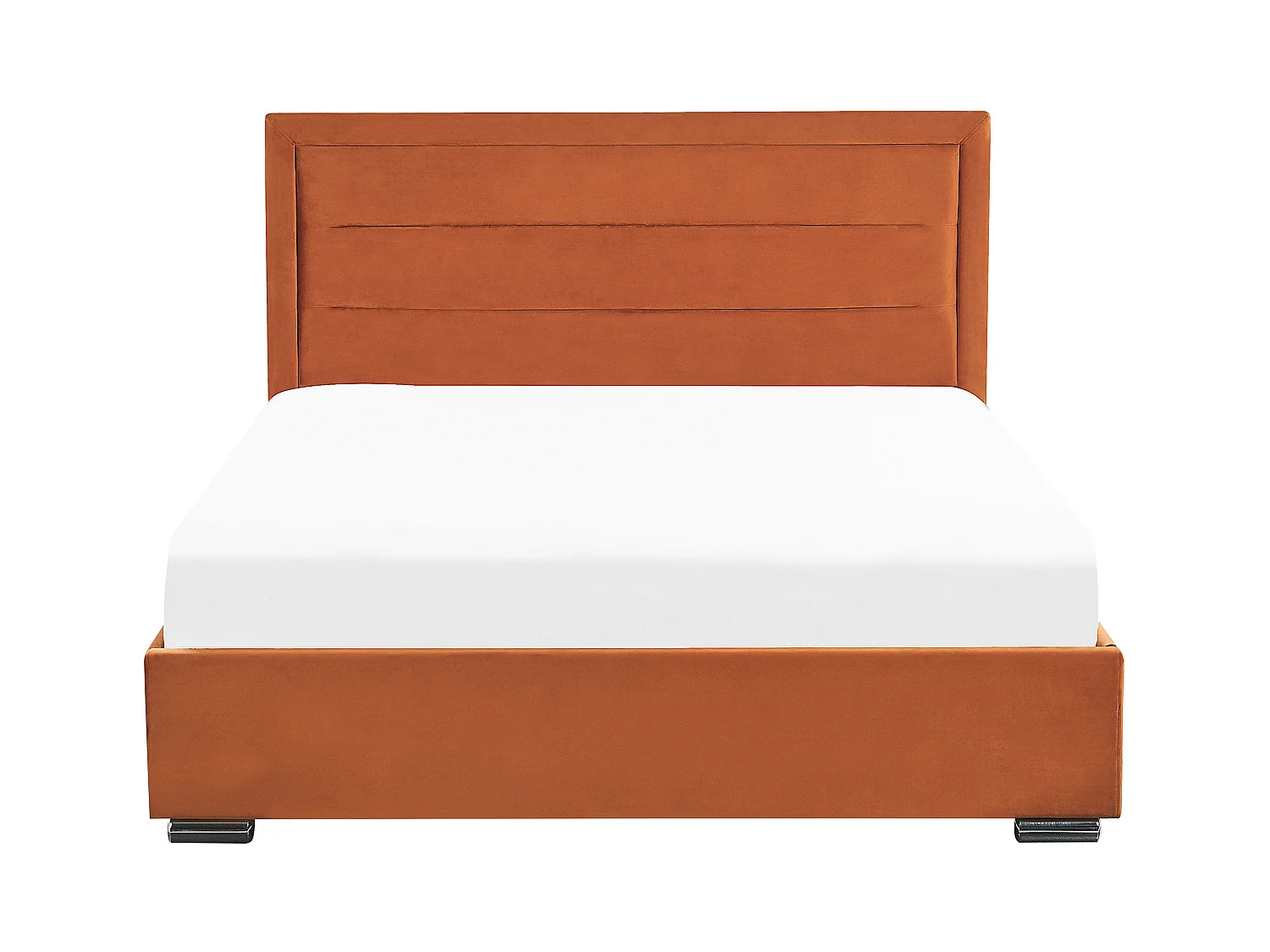Cama baú Veludo ROUEN 180 x 200 cm Laranja