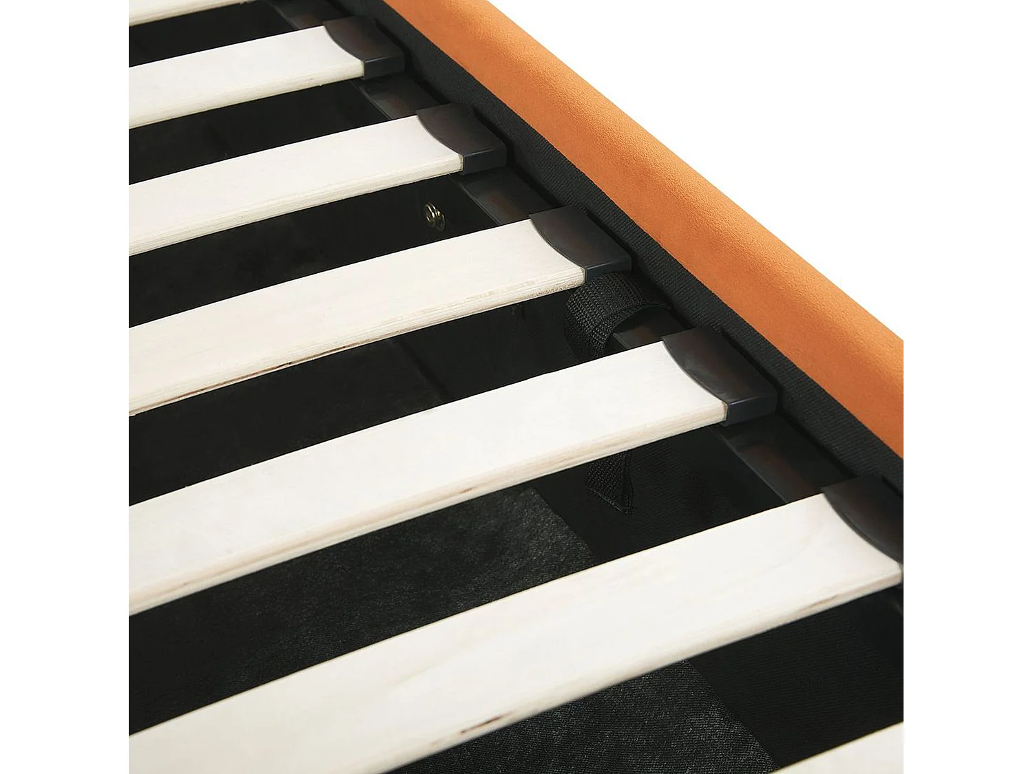 Cama baú Veludo ROUEN 180 x 200 cm Laranja