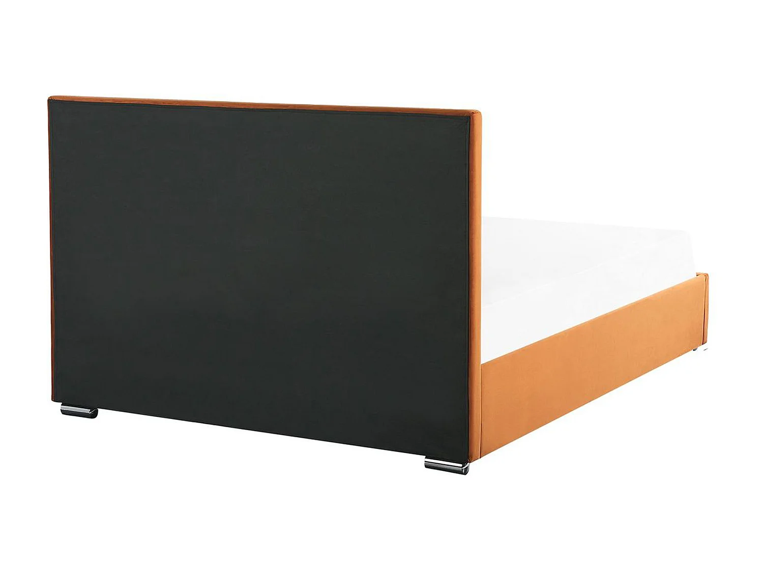 Lit ottoman Velours ROUEN 180 x 200 cm Orange