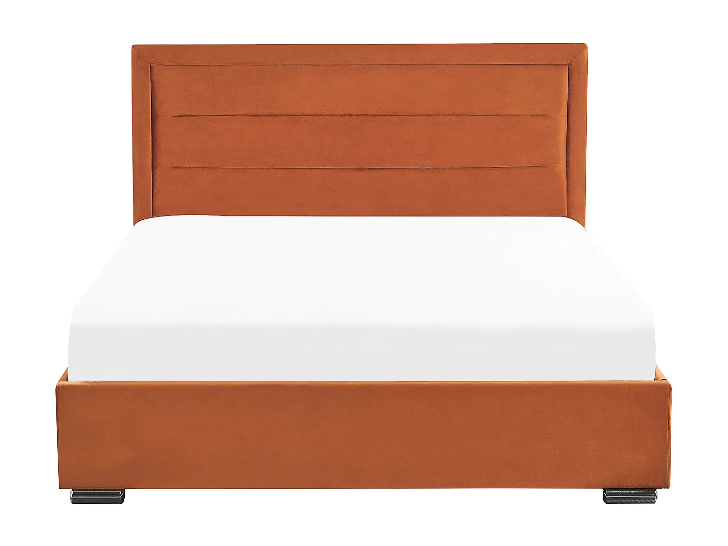 Cama baú Veludo ROUEN 180 x 200 cm Laranja