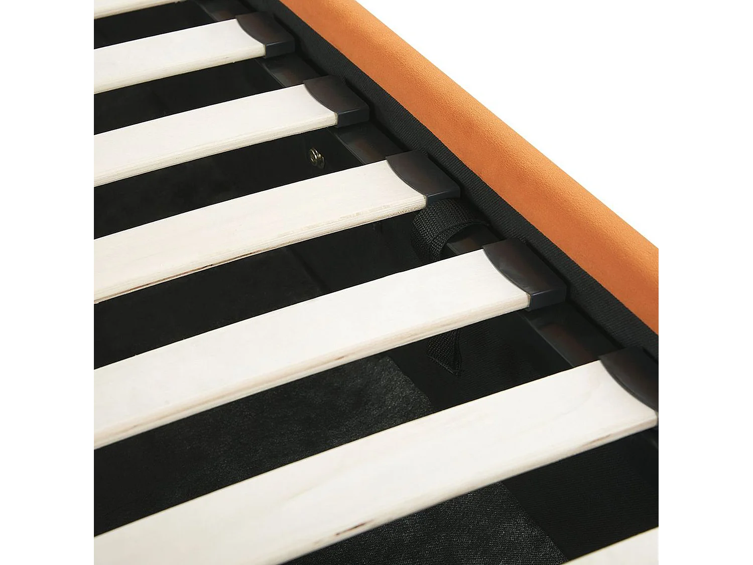 Cama baú Veludo ROUEN 180 x 200 cm Laranja